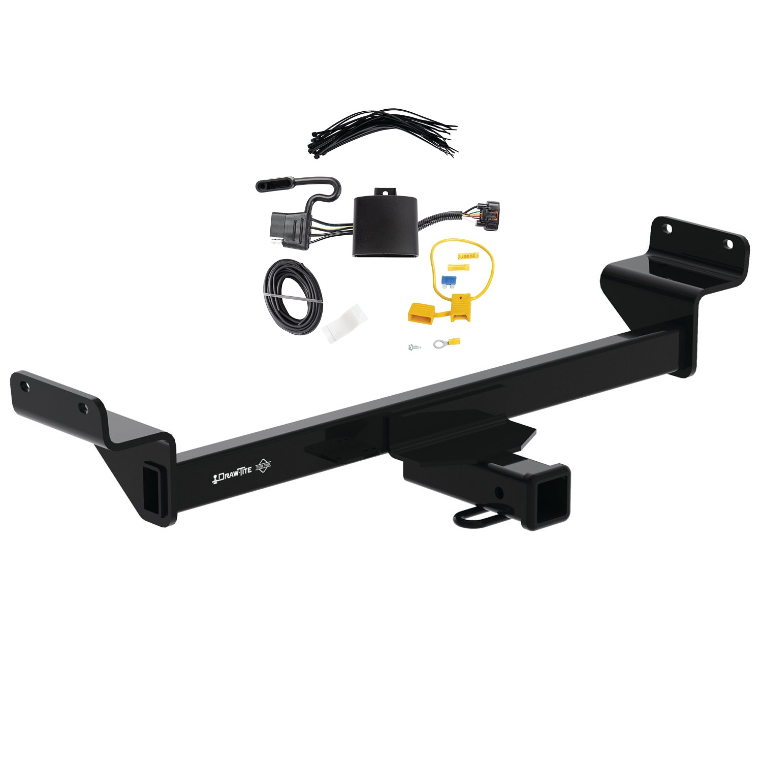 2022-2024 Hyundai Tucson Except N Line Draw-tite Class 3 Trailer Hitch, 2 Inch Square Receiver Bundle w/ Plug-n-Play T-One Wiring Harness thumbnail 0