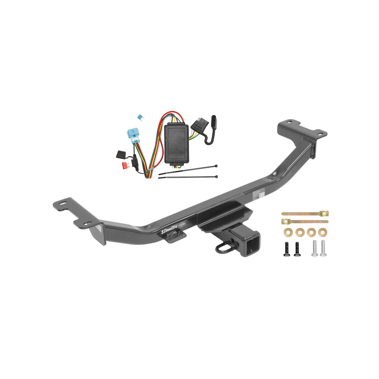 2010-2012 Acura RDX Draw-tite Class 3 Trailer Hitch, 2 Inch Square Receiver Bundle w/ Plug-n-Play T-One Wiring Harness thumbnail 0