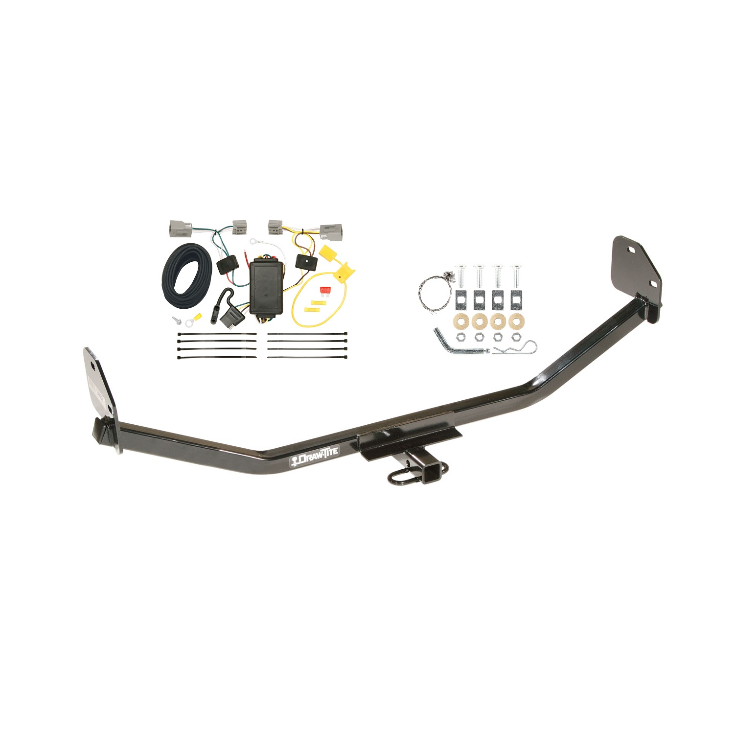 2011-2014 Ford Mustang w/V6 Engine Draw-tite Class 1 Trailer Hitch, 1-1/4 Inch Square Receiver Bundle w/ Plug-n-Play T-One Wiring Harness thumbnail 0