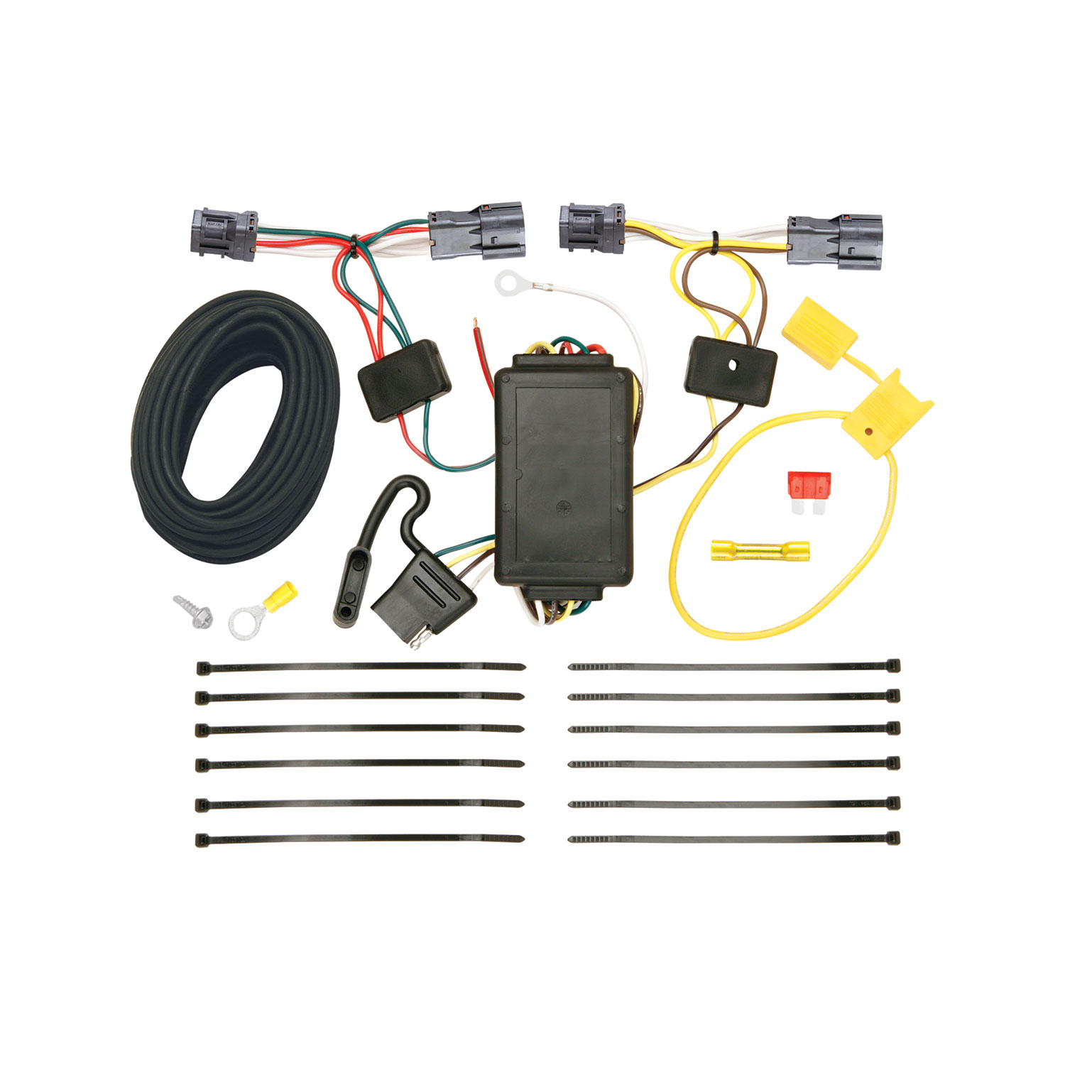 2016-2018 Hyundai Tucson Draw-tite Class 3 Trailer Hitch, 2 Inch Square Receiver Bundle w/ Plug-n-Play T-One Wiring Harness thumbnail 1