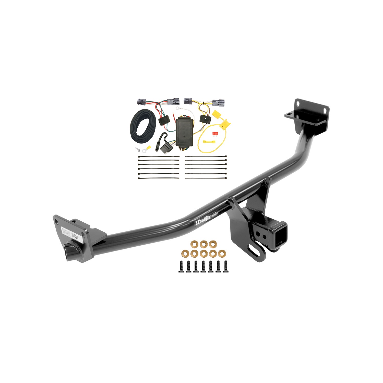 2016-2018 Hyundai Tucson Draw-tite Class 3 Trailer Hitch, 2 Inch Square Receiver Bundle w/ Plug-n-Play T-One Wiring Harness thumbnail 0