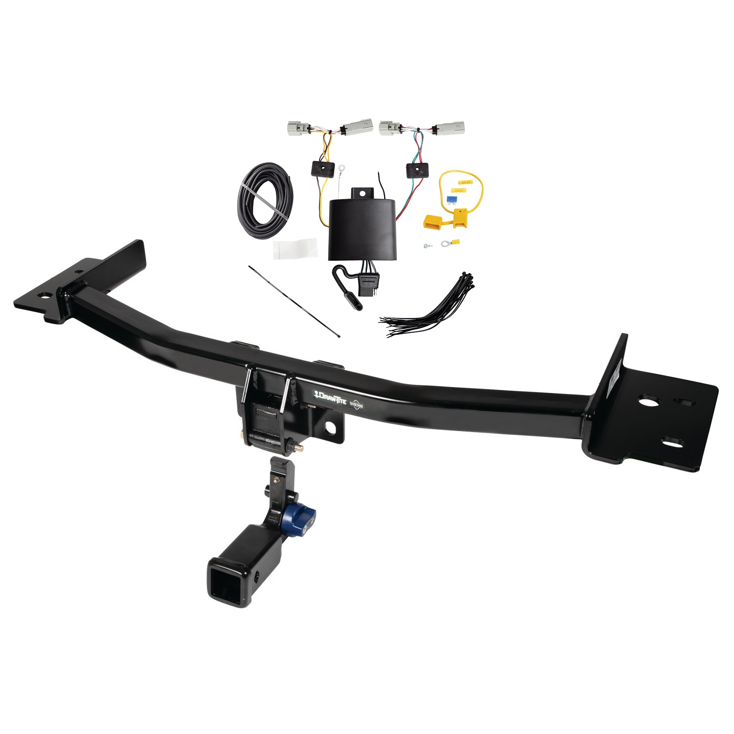 2020-2023 Lincoln Aviator Draw-tite Hidden Hitch Completely Hidden Trailer Hitch 2 Inch Removable Receiver Bundle w/ Plug-n-Play T-One Wiring Harness thumbnail 0
