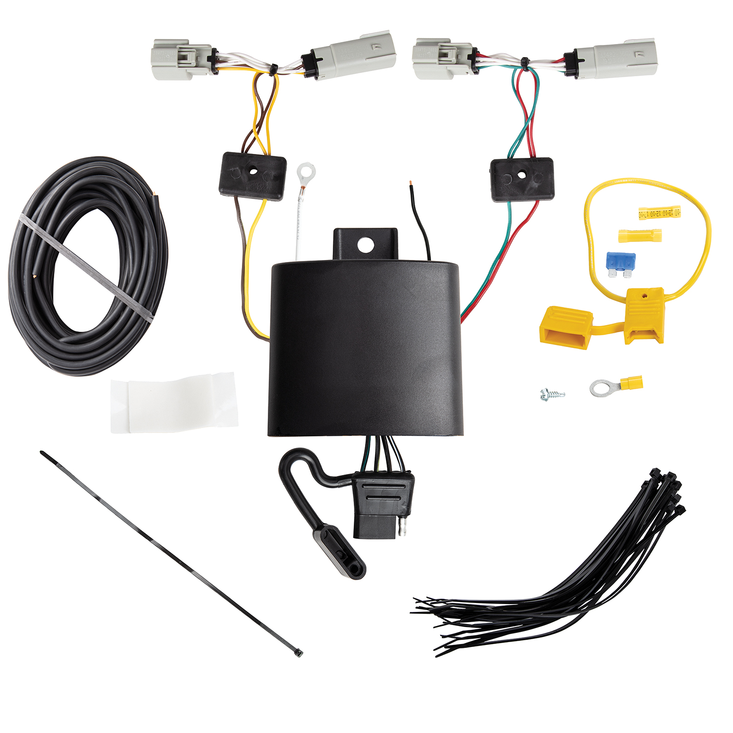 2020-2023 Lincoln Aviator Draw-tite Hidden Hitch Completely Hidden Trailer Hitch 2 Inch Removable Receiver Bundle w/ Plug-n-Play T-One Wiring Harness thumbnail 1