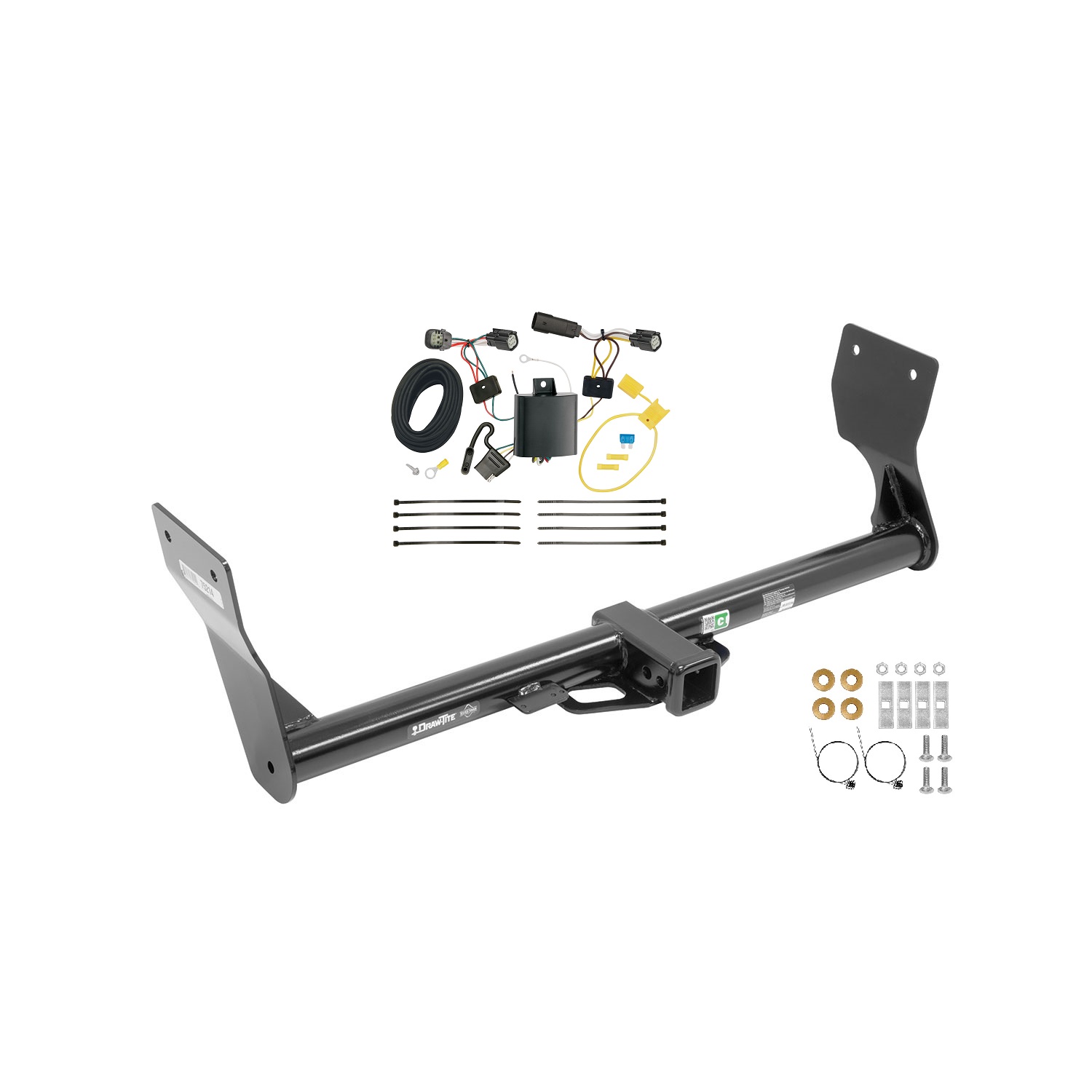 2015-2015 Ford Edge Titanium Draw-tite Class 3 Trailer Hitch, 2 Inch Square Receiver Bundle w/ Plug-n-Play T-One Wiring Harness thumbnail 0