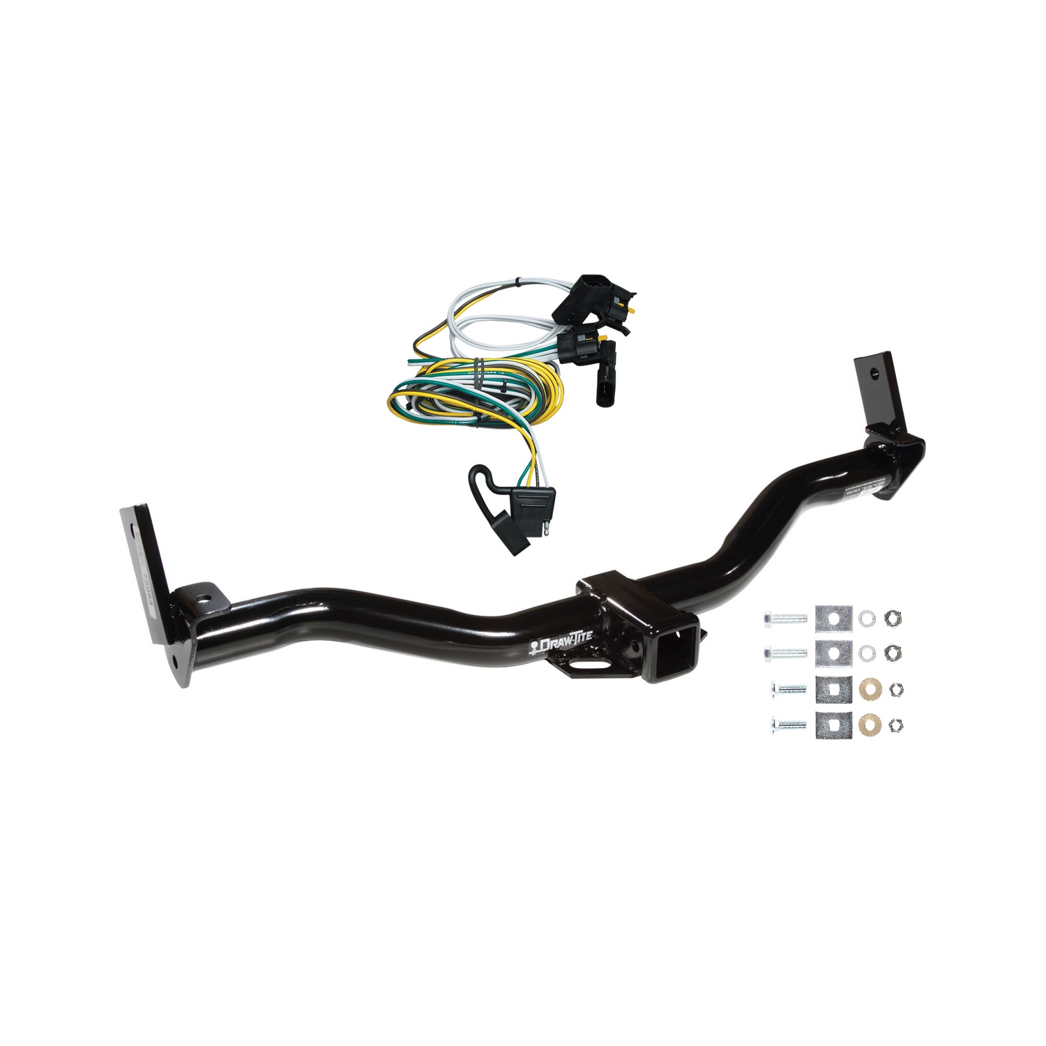 2001-2003 Ford Explorer Sport Draw-tite Class 3 Trailer Hitch, 2 Inch Square Receiver Bundle w/ Plug-n-Play T-One Wiring Harness 75083 thumbnail 0