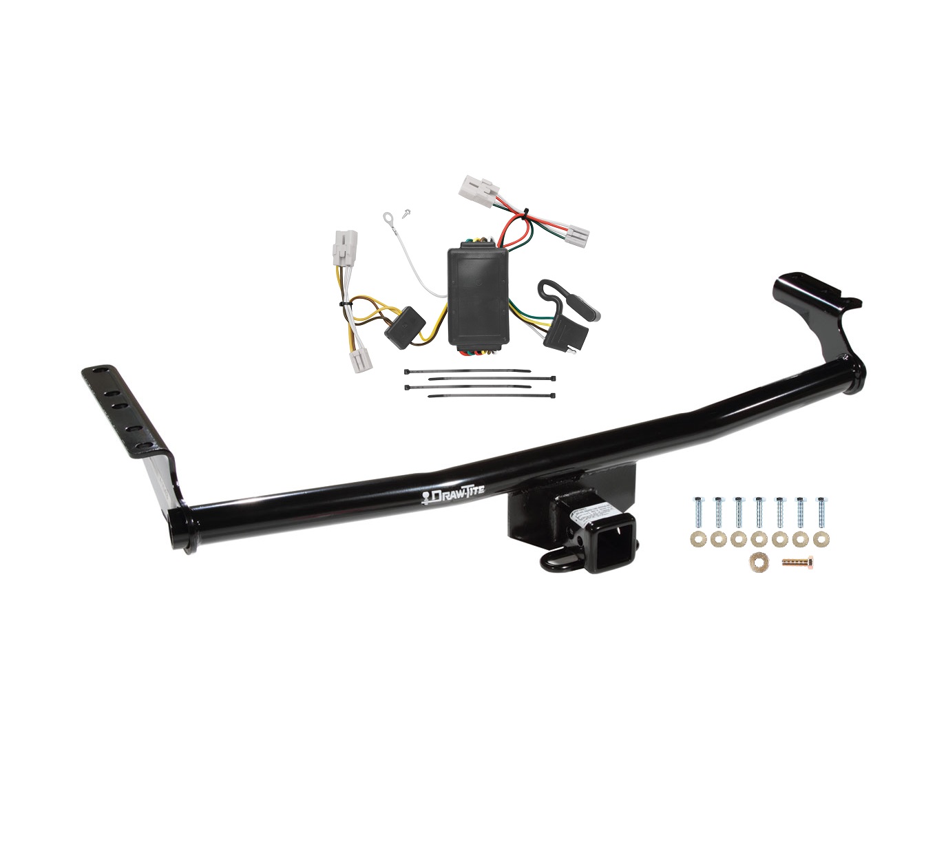 2001-2006 Hyundai Santa Fe Draw-tite Class 3 Trailer Hitch, 2 Inch Square Receiver Bundle w/ Plug-n-Play T-One Wiring Harness thumbnail 0