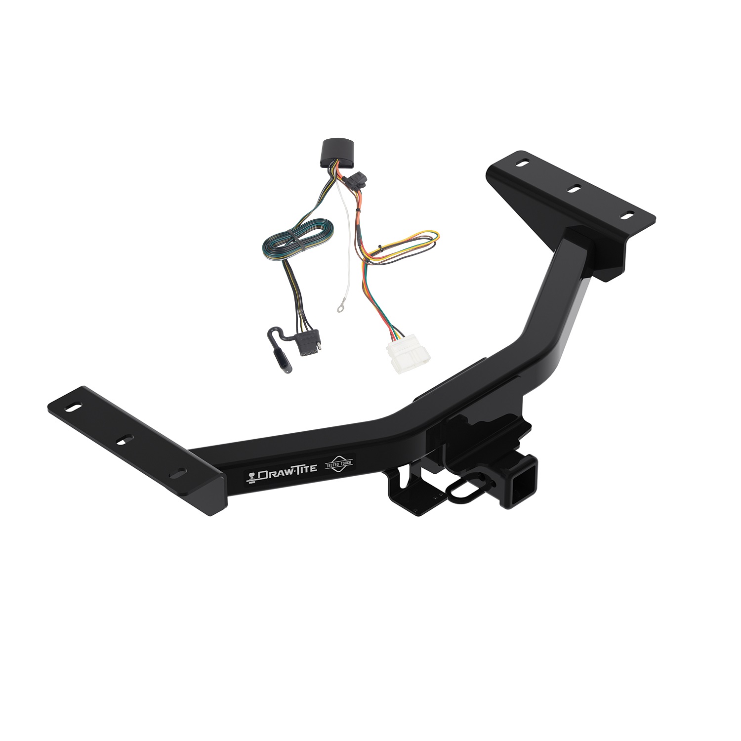 2019-2024 Honda Passport Draw-Tite Class 4 Trailer Hitch, 2 Inch Square Receiver Bundle w/ Plug-n-Play T-One Wiring Harness thumbnail 0