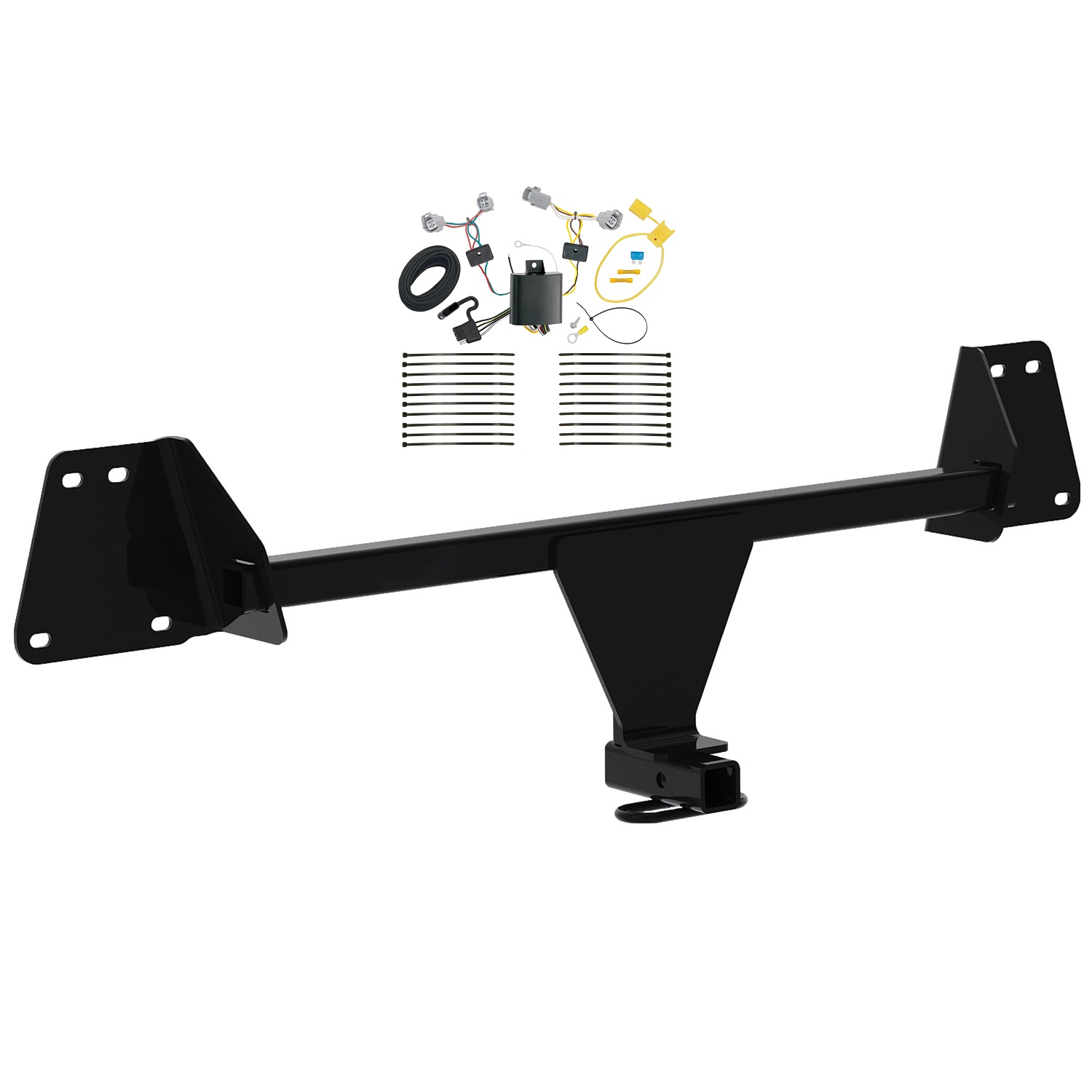 2018-2022 Toyota C-HR Draw-tite Class 1 Trailer Hitch, 1-1/4 Inch Square Receiver Bundle w/ Plug-n-Play T-One Wiring Harness thumbnail 0