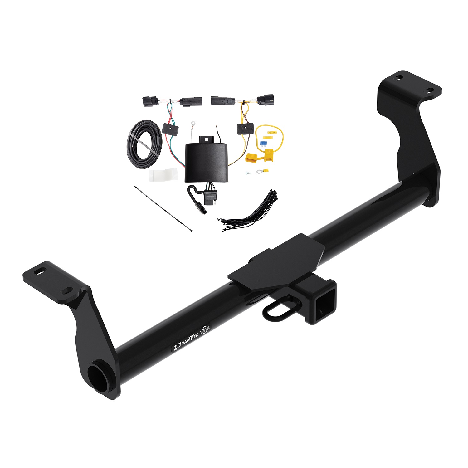 2020-2024 Ford Escape Except HybridDraw-Tite Class 3 Trailer Hitch, 2 Inch Square Receiver Bundle w/ Plug-n-Play T-One Wiring Harness thumbnail 0