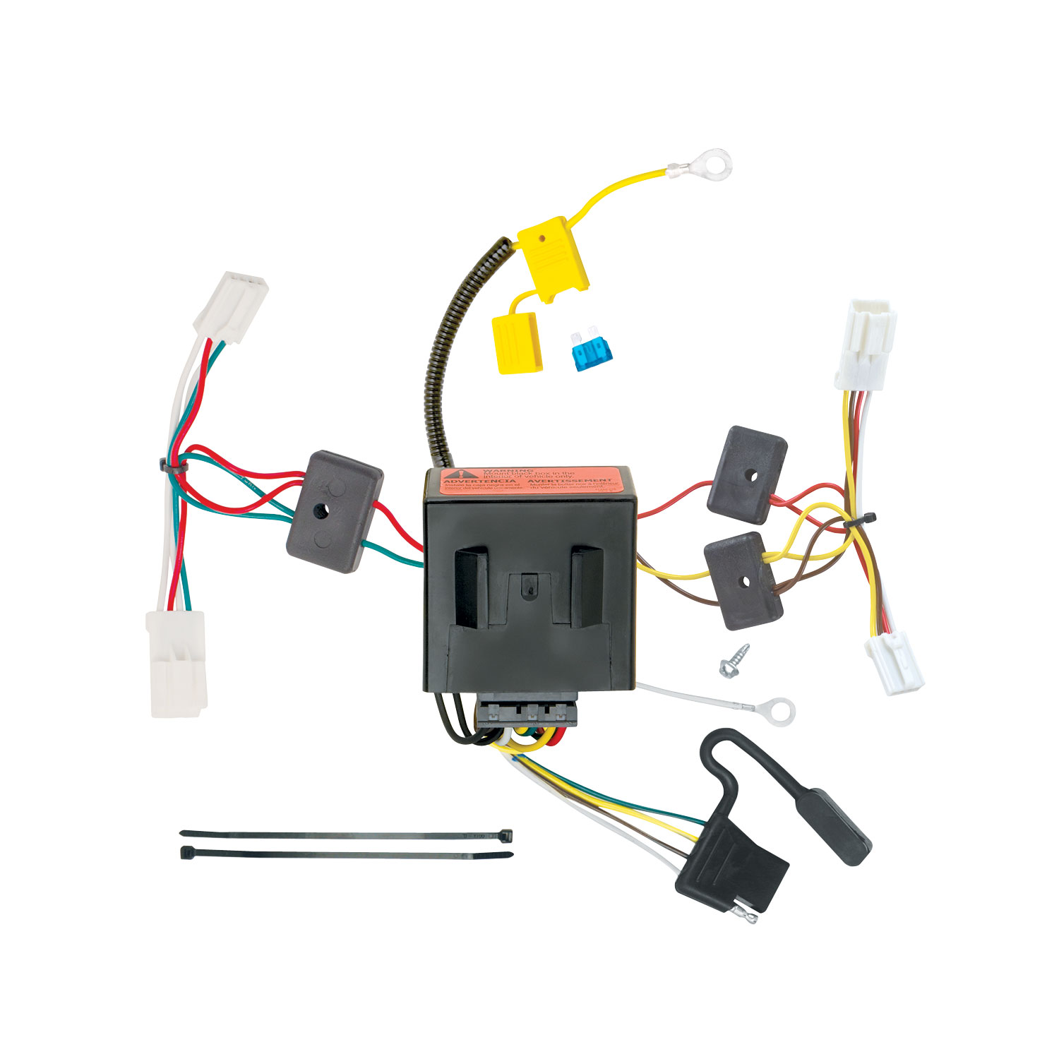 2011-2014 Dodge Charger Draw-tite Class 3 Trailer Hitch, 2 Inch Square Receiver Bundle w/ Plug-n-Play T-One Wiring Harness thumbnail 1