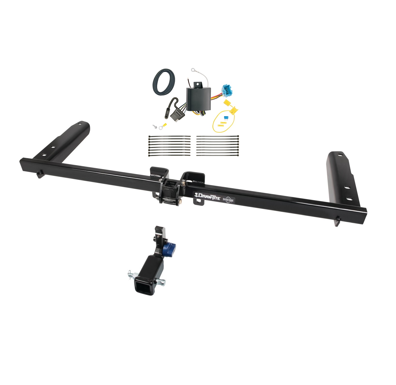 2018-2024 Honda Odyssey Without Fuse ProvisionsDraw-Tite Hidden Hitch Completely Hidden Trailer Hitch 2 Inch Removable Receiver Bundle w/ Plug-n-Play T-One Wiring Harness thumbnail 0