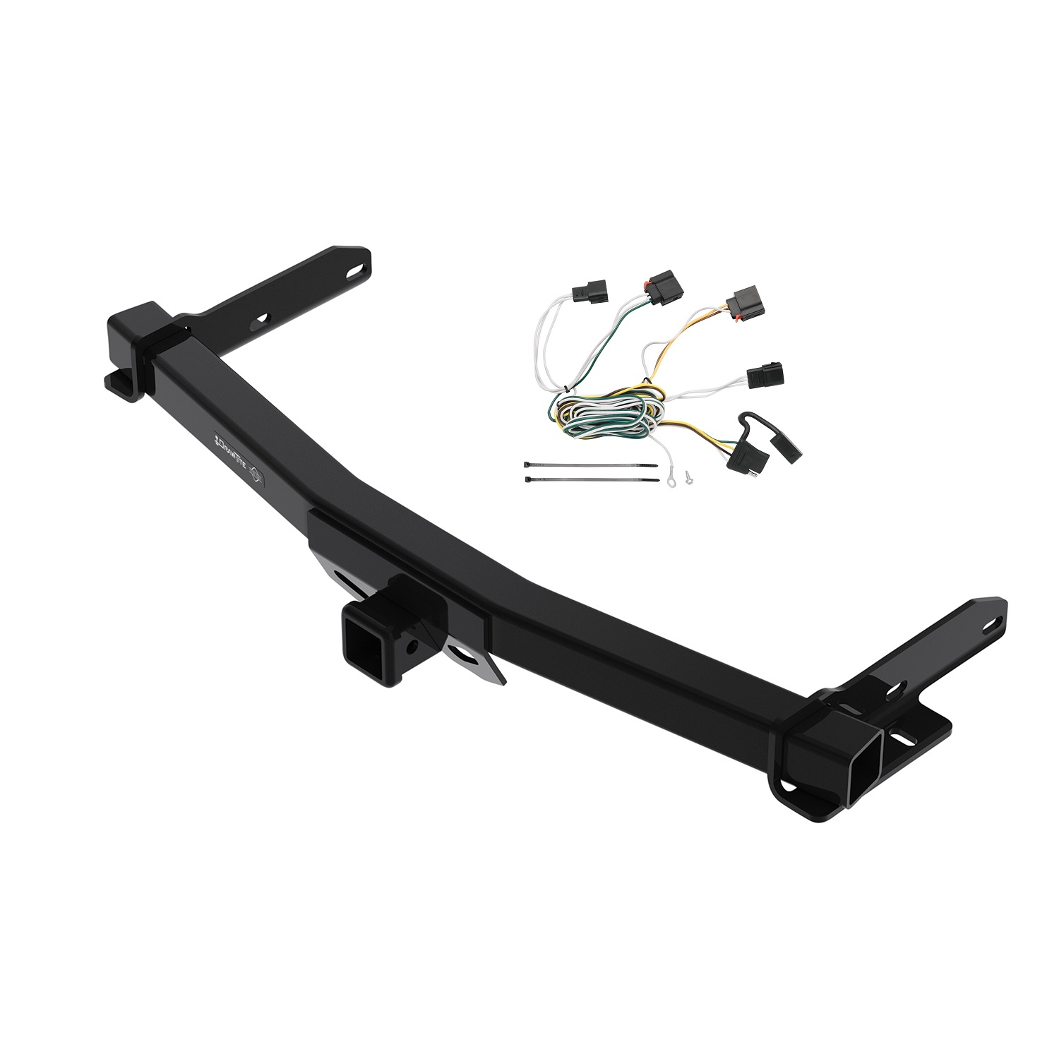 2011-2013 Jeep Grand Cherokee w/Removable OEM Fascia Panel Only Draw-tite Class 4 Trailer Hitch, 2 Inch Square Receiver Bundle w/ Plug-n-Play T-One Wiring Harness thumbnail 0