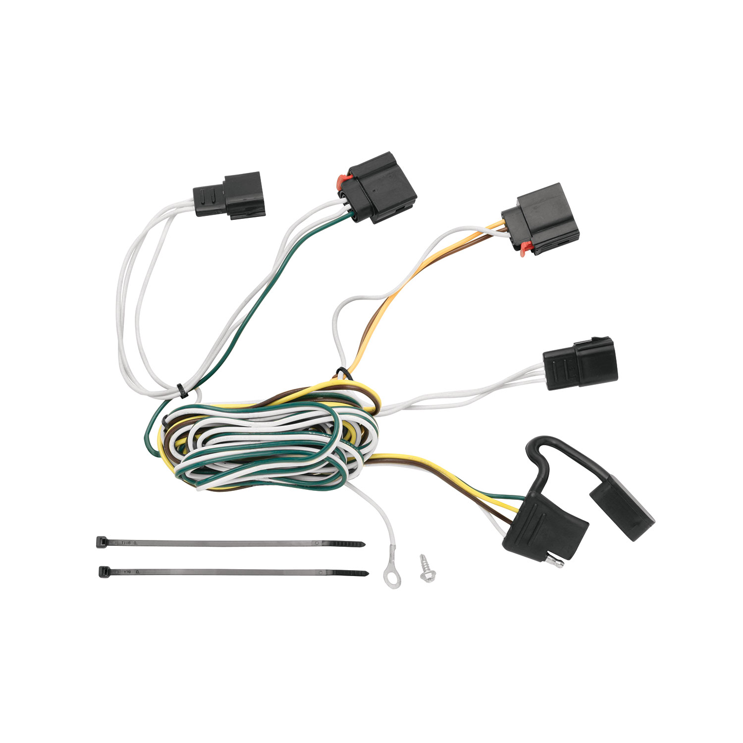 2011-2013 Jeep Grand Cherokee w/Removable OEM Fascia Panel Only Draw-tite Class 4 Trailer Hitch, 2 Inch Square Receiver Bundle w/ Plug-n-Play T-One Wiring Harness thumbnail 1