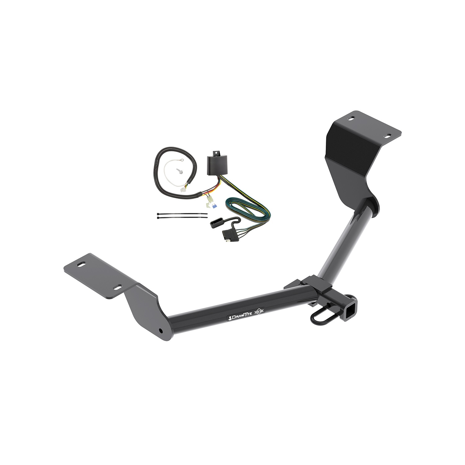 2017-2024 Honda CR-V Except HybridDraw-Tite Class 2 Trailer Hitch, 1-1/4 Inch Square Receiver Bundle w/ Plug-n-Play T-One Wiring Harness thumbnail 0