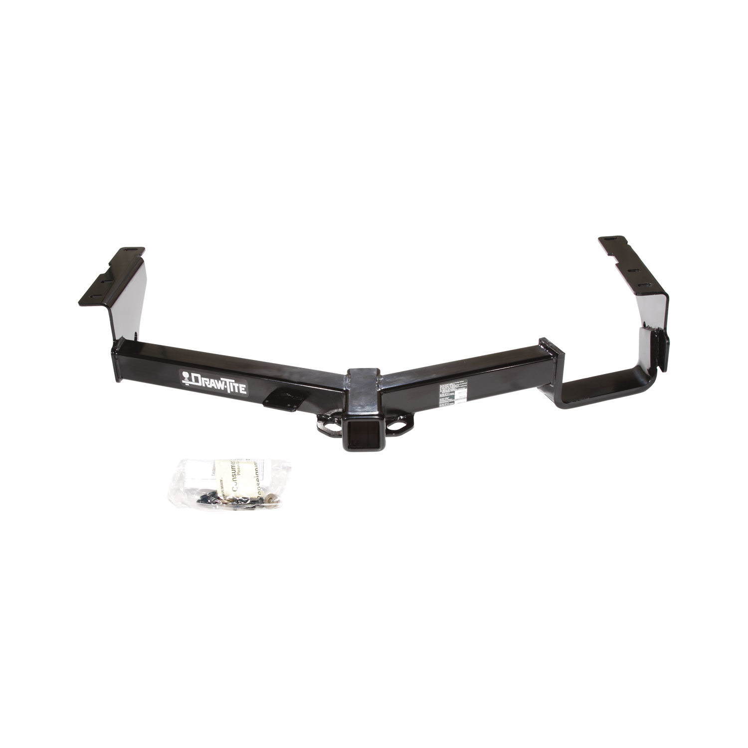2008-2013 Toyota Highlander Except w/Full Size 19" Spare Tire Draw-tite Class 3 Trailer Hitch, 2 Inch Square Receiver Bundle w/ Plug-n-Play T-One Wiring Harness thumbnail 7
