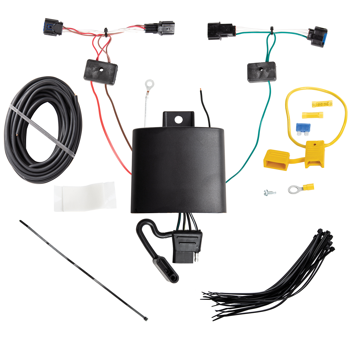 2019-2024 KIA Forte SedanDraw-Tite Class 1 Trailer Hitch, 1-1/4 Inch Square Receiver Bundle w/ Plug-n-Play T-One Wiring Harness thumbnail 1