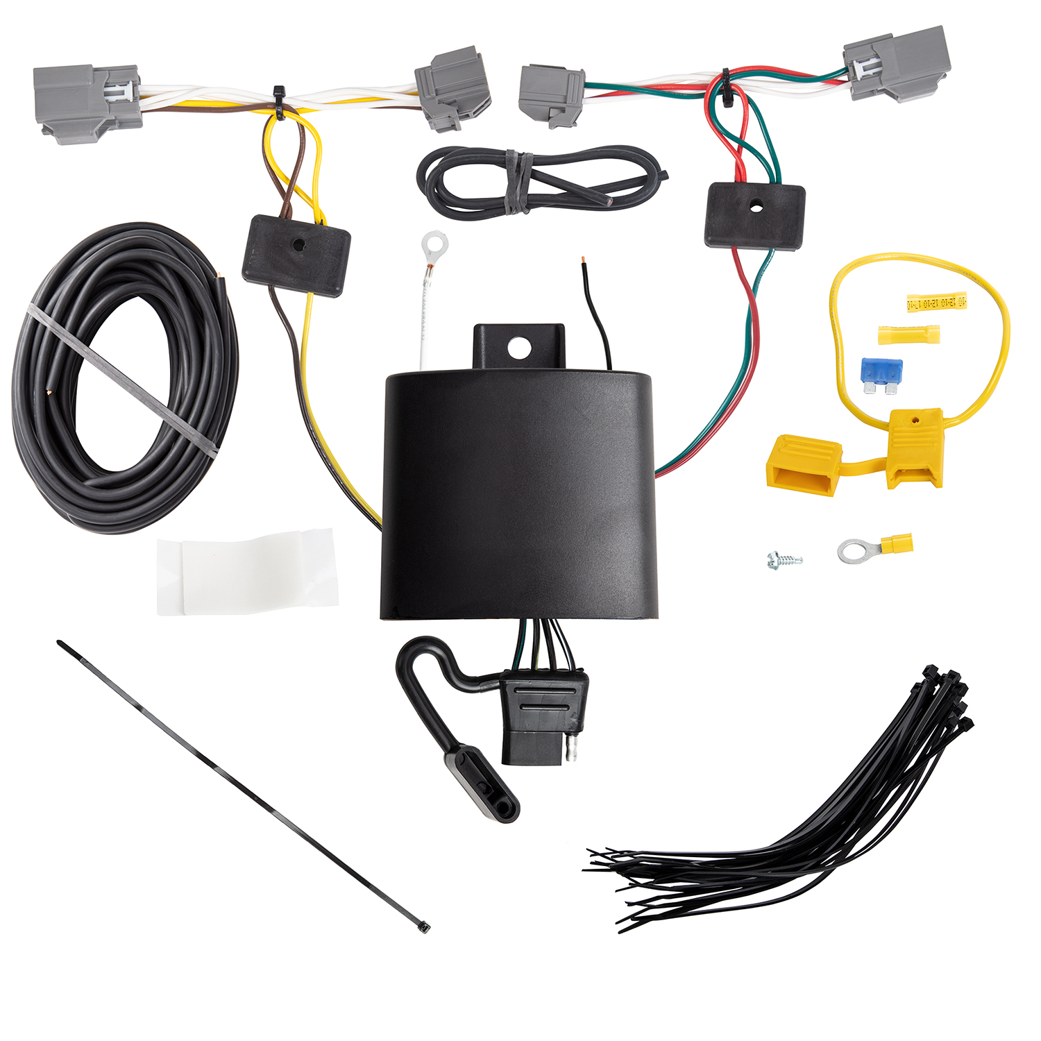 2016-2024 Volvo XC90 Draw-Tite Hidden Hitch Completely Hidden Trailer Hitch 2 Inch Removable Receiver Bundle w/ Plug-n-Play T-One Wiring Harness thumbnail 1
