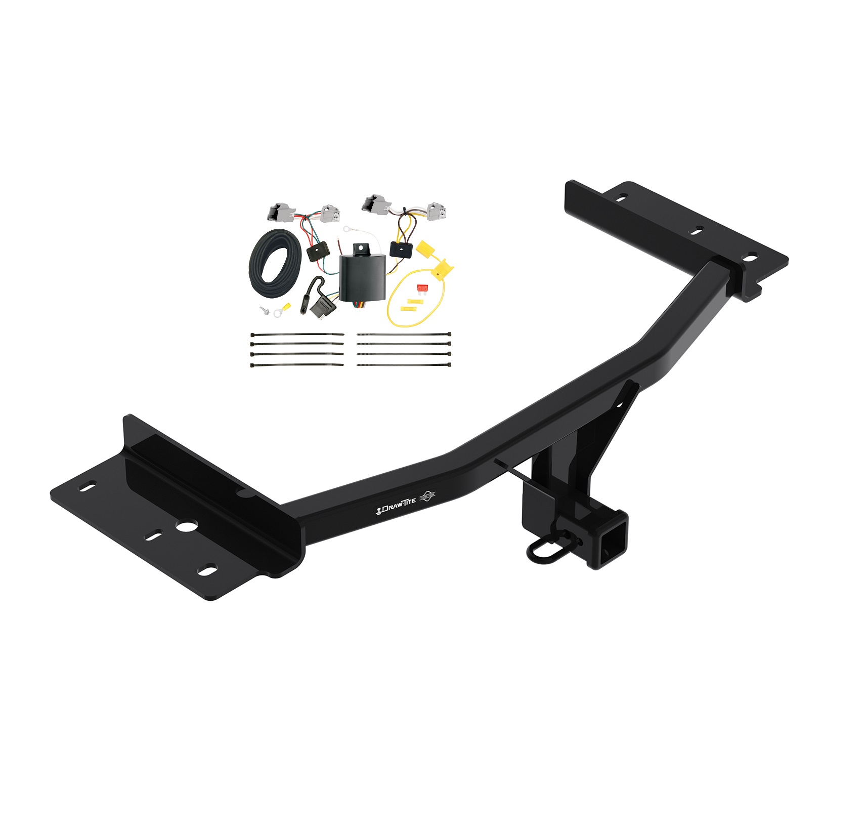 2020-2023 Ford Explorer Draw-tite Class 4 Trailer Hitch, 2 Inch Square Receiver Bundle w/ Plug-n-Play T-One Wiring Harness thumbnail 0