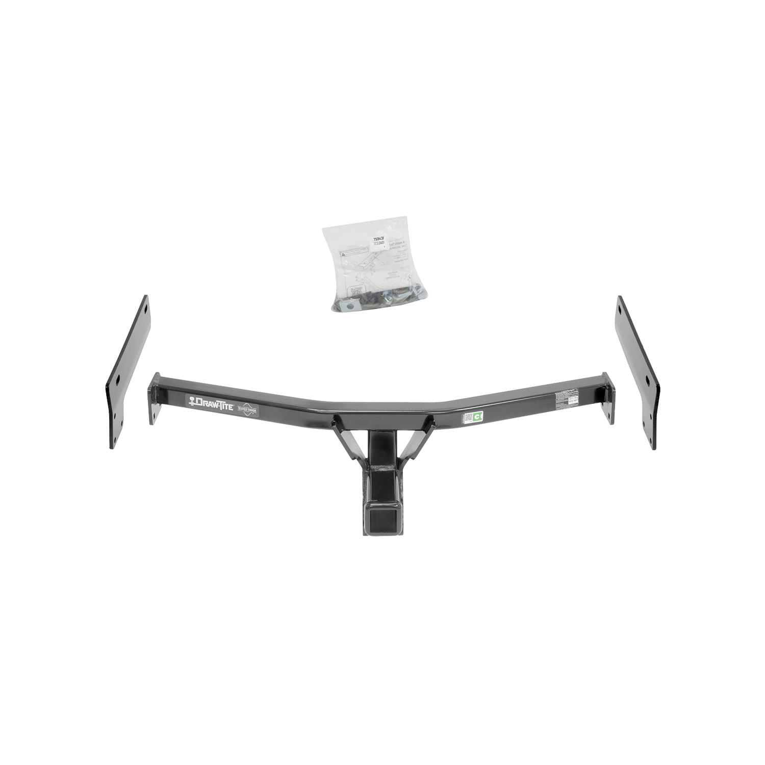 2015-2017 Lincoln MKC Draw-tite Class 3 Trailer Hitch, 2 Inch Square Receiver Bundle w/ Plug-n-Play T-One Wiring Harness thumbnail 7