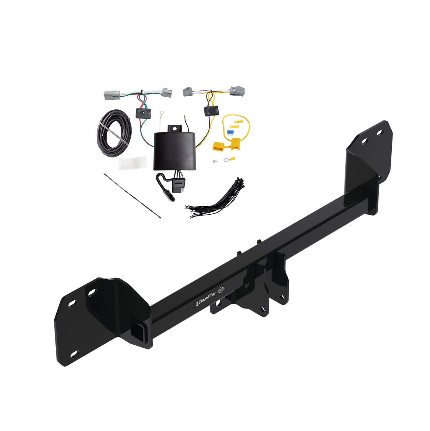 2019-2023 Volvo XC40 Draw-tite Hidden Hitch Completely Hidden Trailer Hitch 2 Inch Removable Receiver Bundle w/ Plug-n-Play T-One Wiring Harness thumbnail 0