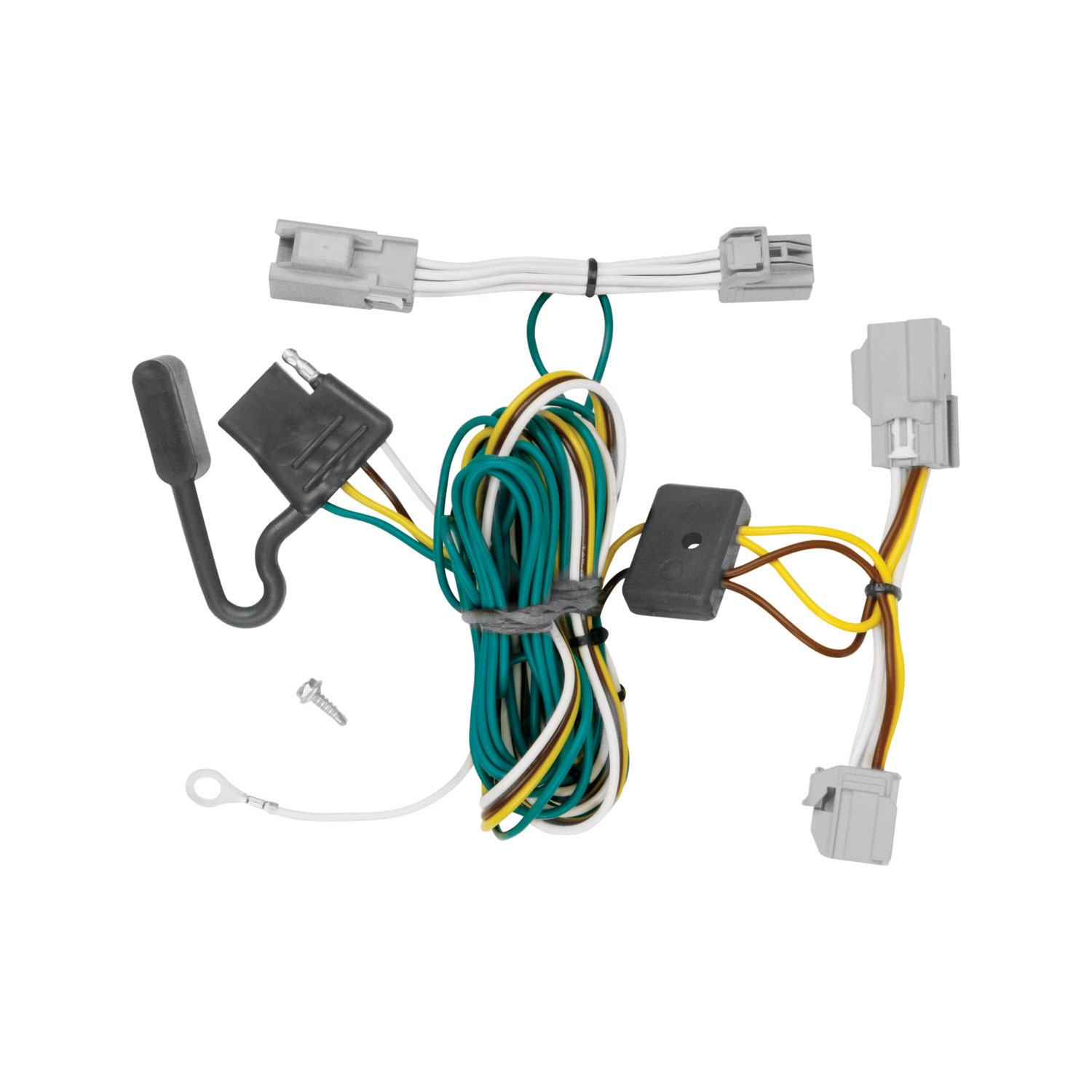 2008-2009 Ford Taurus Sedan Draw-tite Class 3 Trailer Hitch, 2 Inch Square Receiver Bundle w/ Plug-n-Play T-One Wiring Harness thumbnail 1