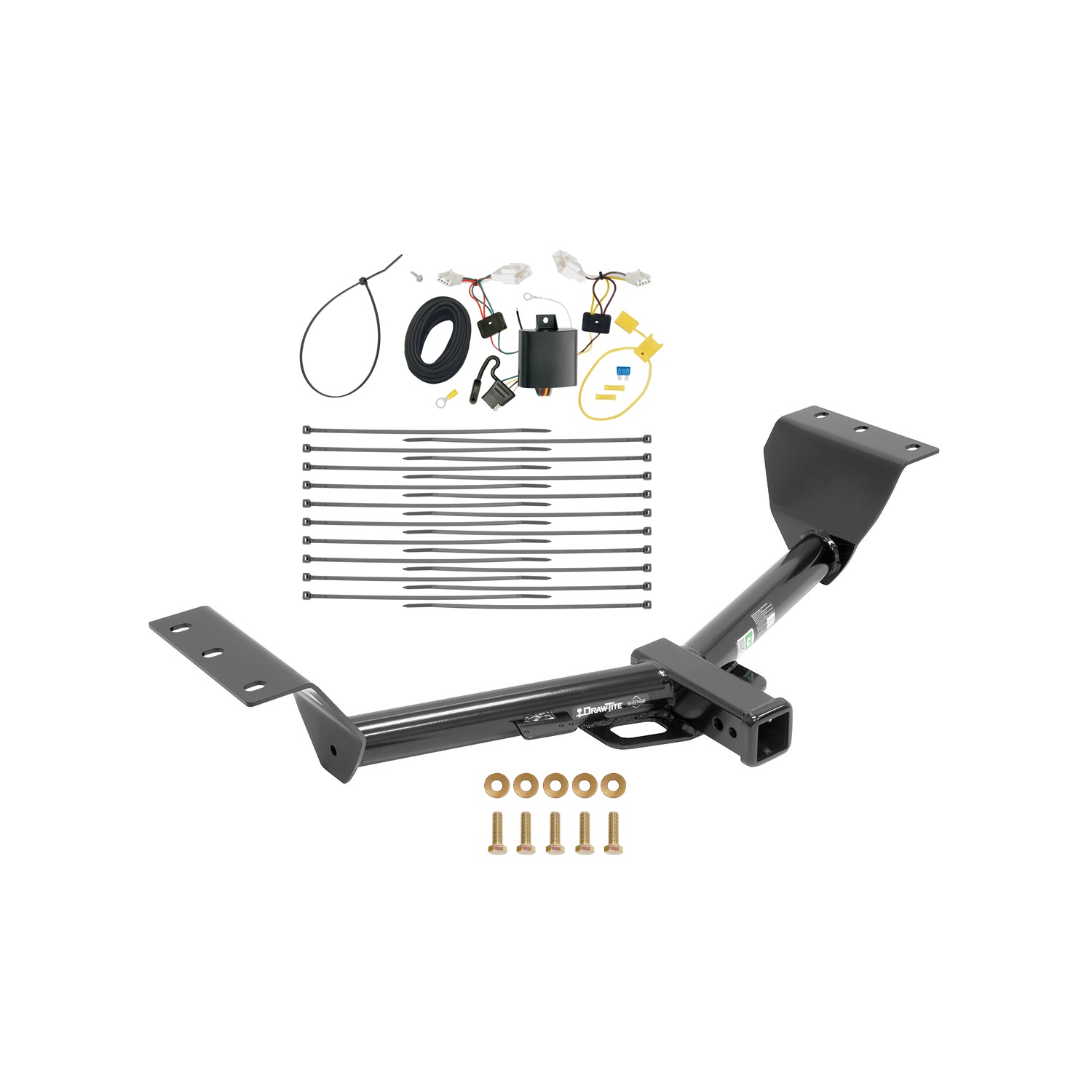 2015-2017 Lexus NX200t Draw-tite Class 3 Trailer Hitch, 2 Inch Square Receiver Bundle w/ Plug-n-Play T-One Wiring Harness thumbnail 0