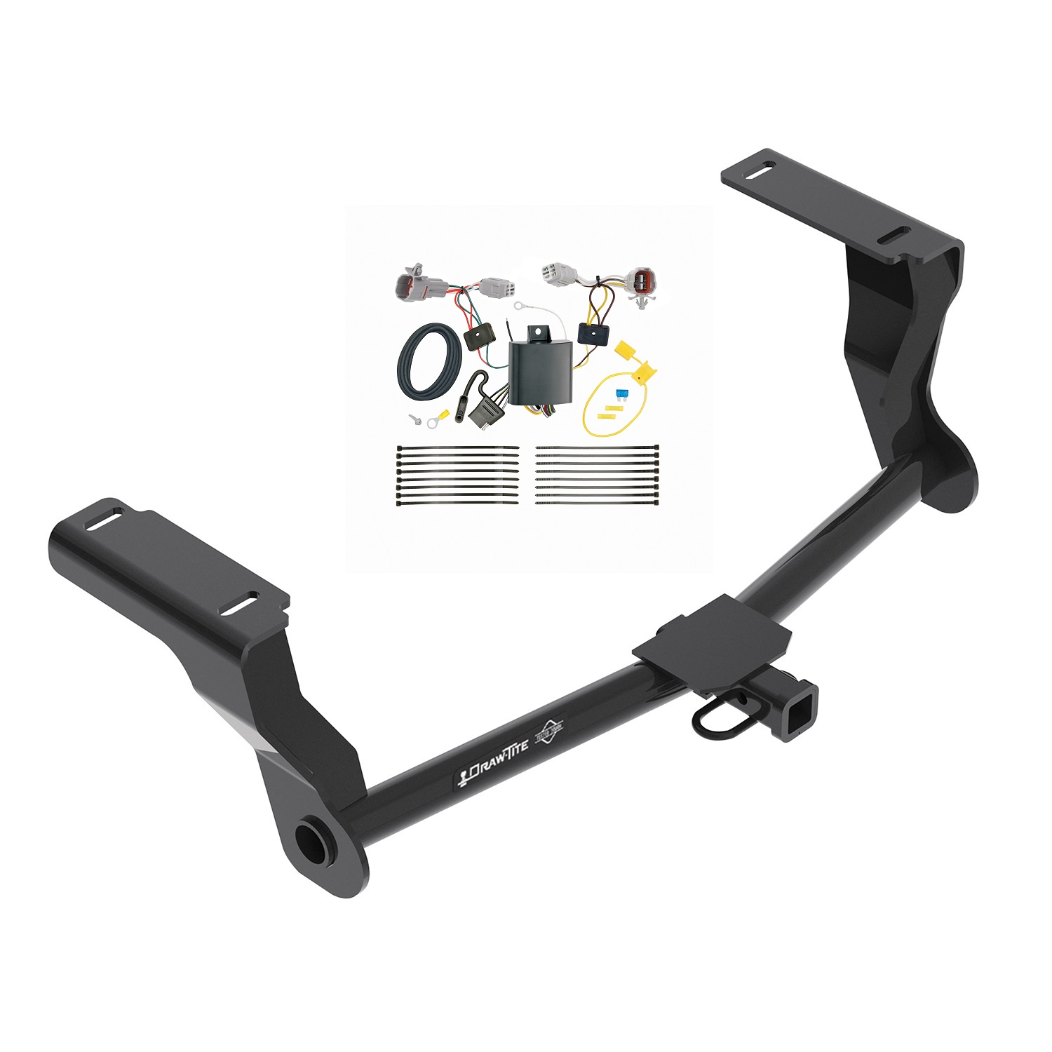 2018-2024 Subaru Impreza Wagon, Except WRX STi & w/Quad Exhaust OutletsDraw-Tite Class 2 Trailer Hitch, 1-1/4 Inch Square Receiver Bundle w/ Plug-n-Play T-One Wiring Harness thumbnail 0