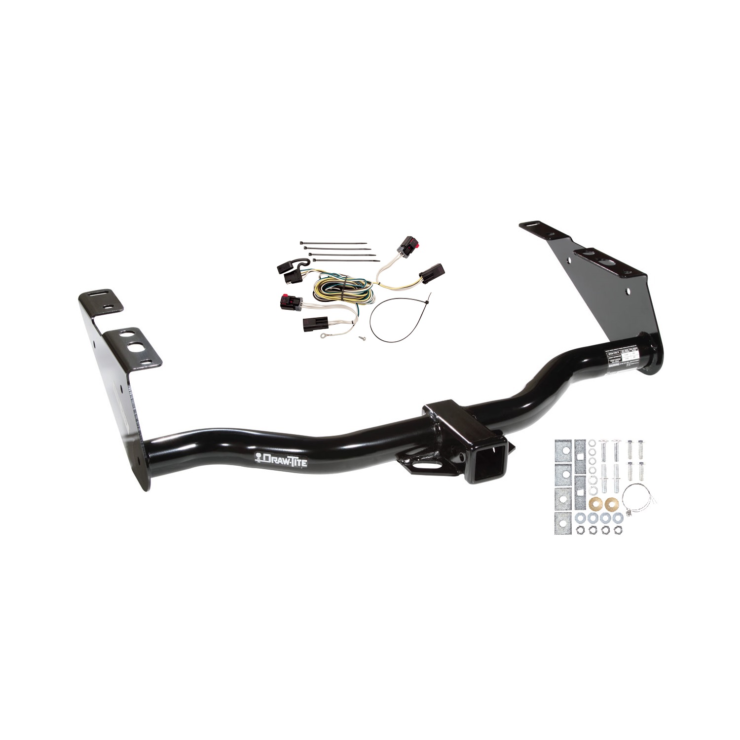 2004-2007 Chrysler Town & Country Except w/Stow & Go Seats Draw-tite Class 3 Trailer Hitch, 2 Inch Square Receiver Bundle w/ Plug-n-Play T-One Wiring Harness thumbnail 0