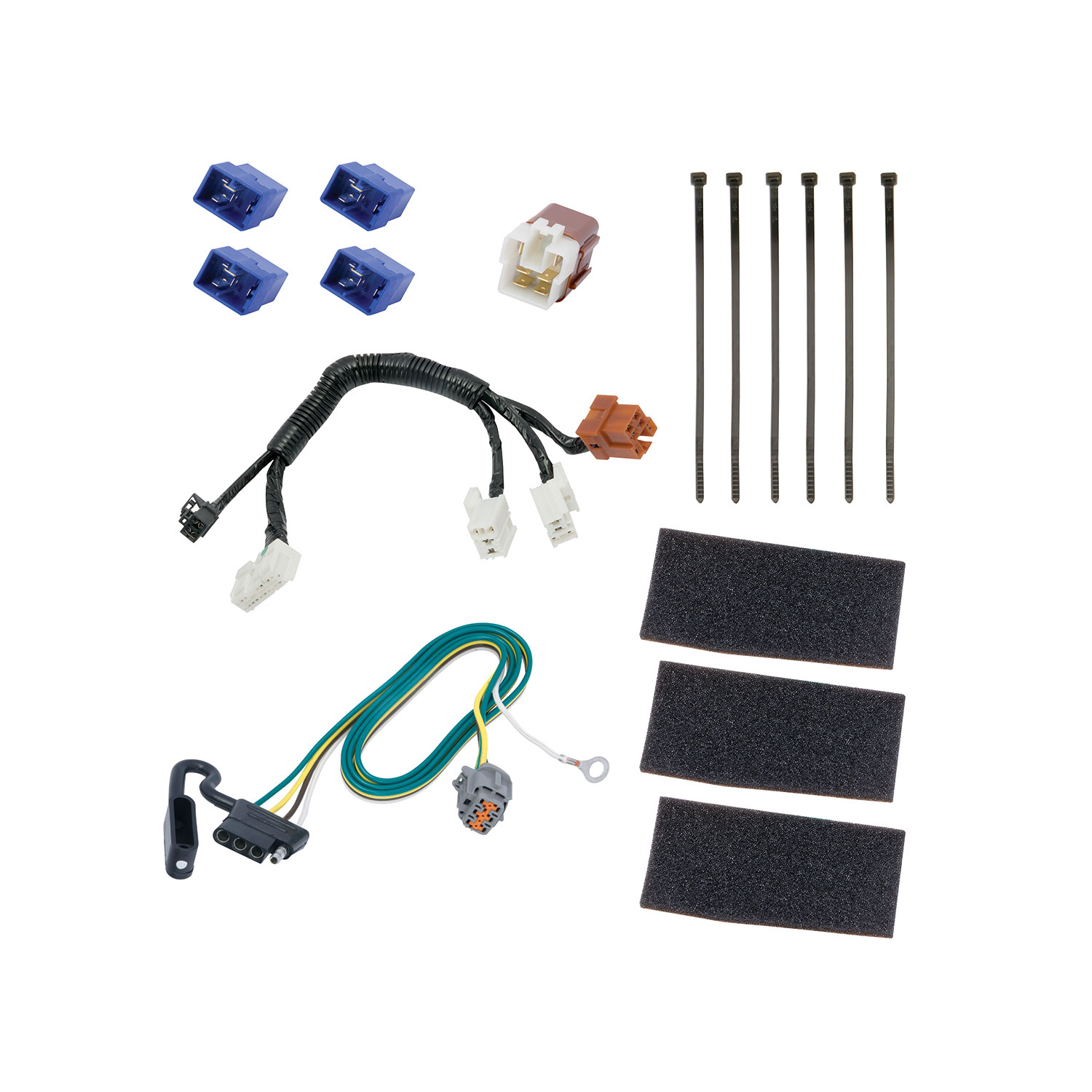 2014-2020 Infiniti QX60 Draw-tite Class 4 Trailer Hitch, 2 Inch Square Receiver Bundle w/ Plug-n-Play T-One Wiring Harness thumbnail 1