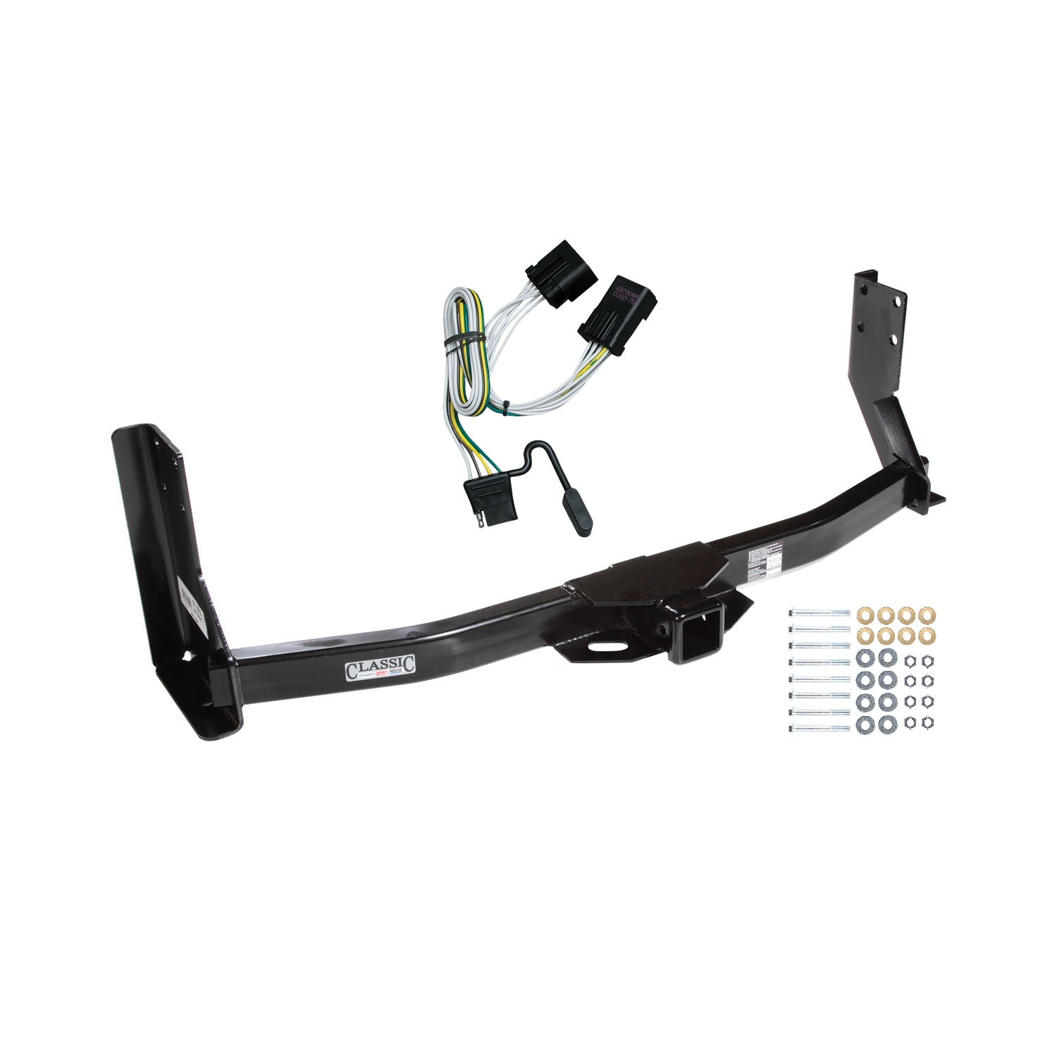 2003-2006 Dodge Sprinter 2500 w/41" Wide Frames, Except 118" Wheelbase & Factory Metal Step Platform Draw-tite Class 3 Trailer Hitch, 2 Inch Square Receiver Bundle w/ Plug-n-Play T-One Wiring Harness thumbnail 0