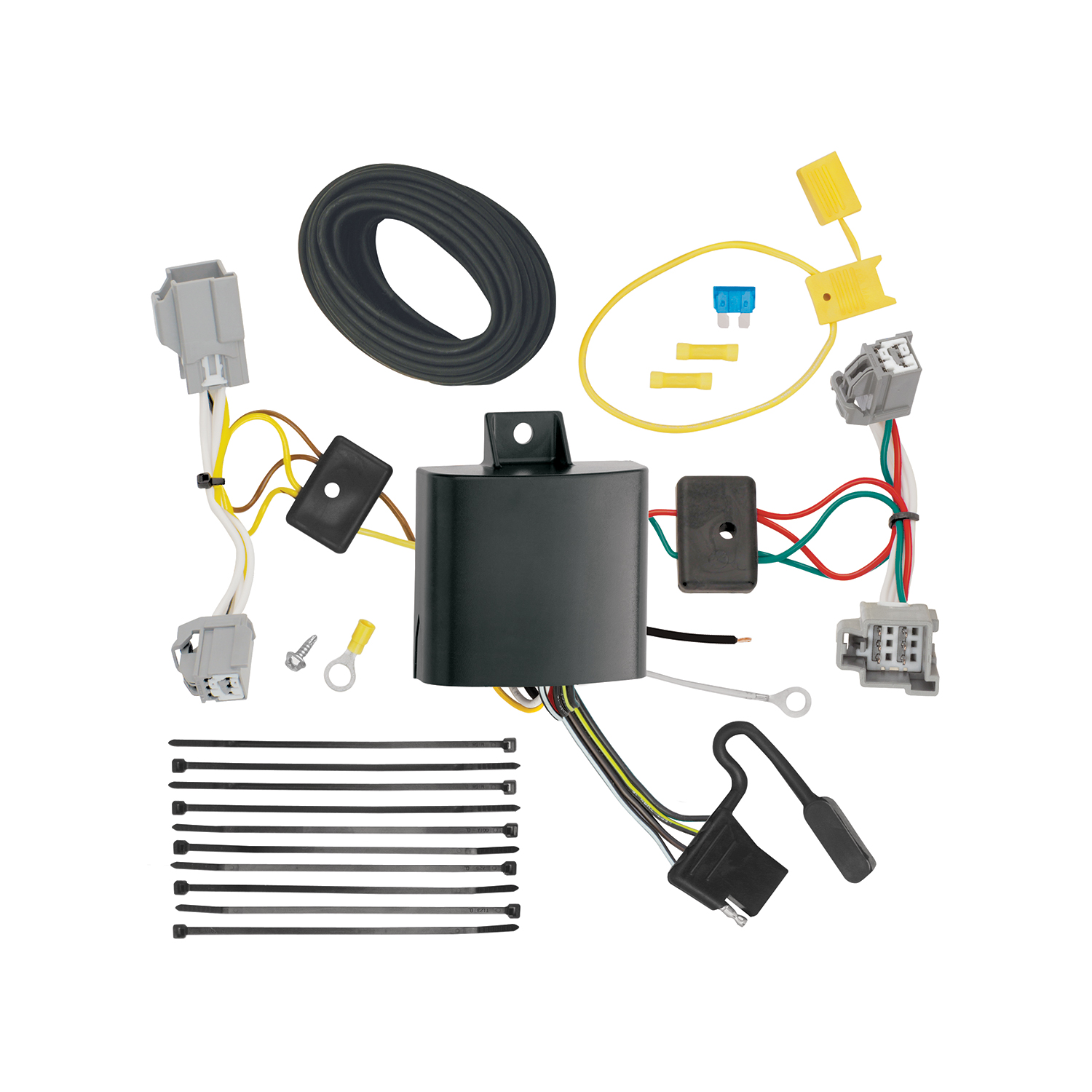 2010-2017 Volvo XC60 Draw-tite Class 3 Trailer Hitch, 2 Inch Square Receiver Bundle w/ Plug-n-Play T-One Wiring Harness thumbnail 1