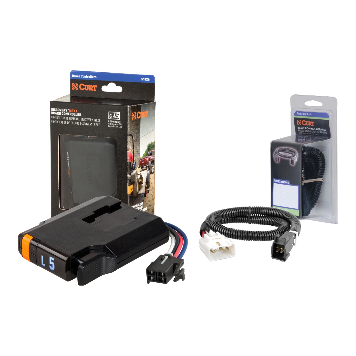 2015-2018 Toyota Tundra  CURT Discovery NEXT Time-Delay Trailer Brake Controller for 1-4 Axles #51126 thumbnail 0