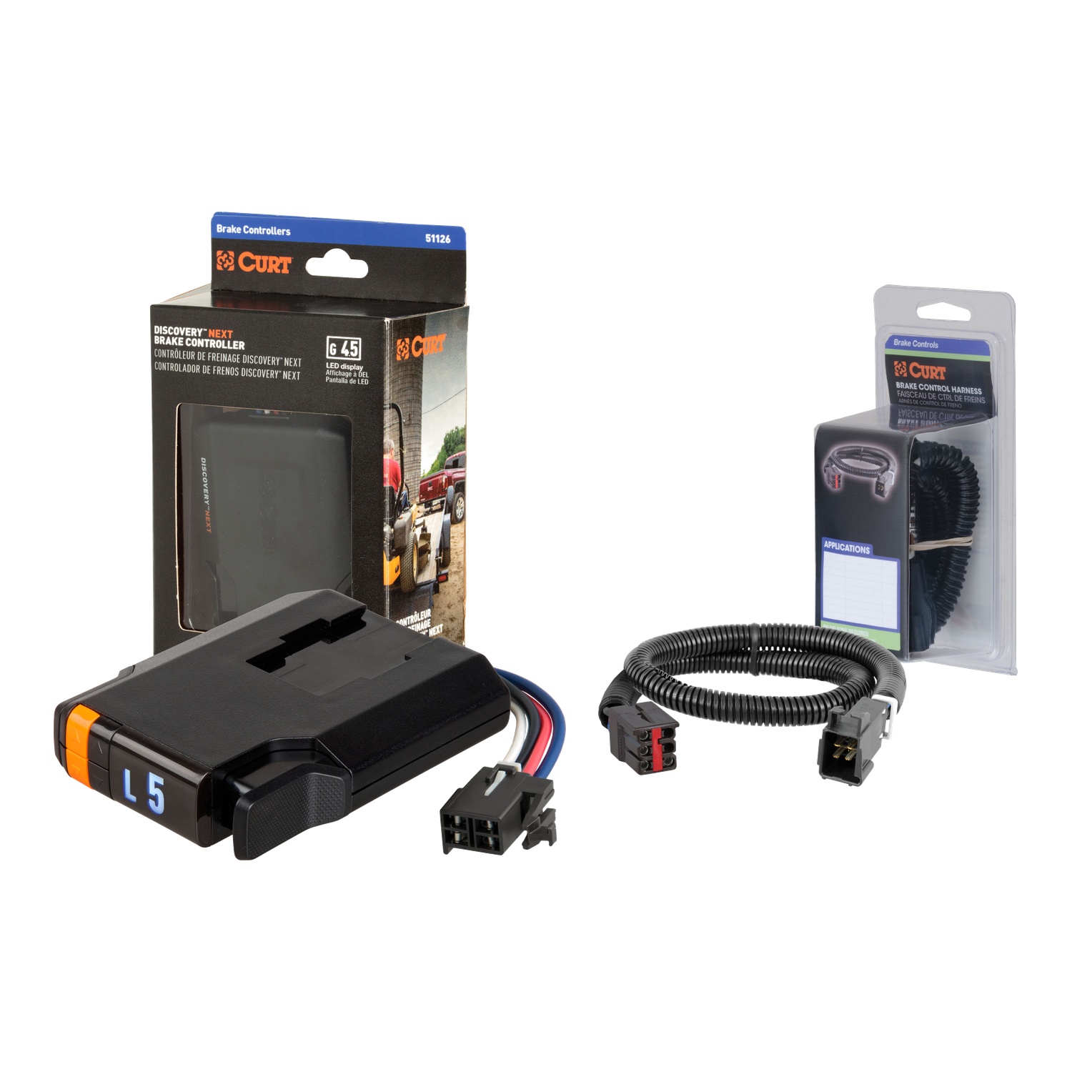 2003-2005 Ford E-150 Club Wagon  CURT Discovery NEXT Time-Delay Trailer Brake Controller for 1-4 Axles #51126 thumbnail 0