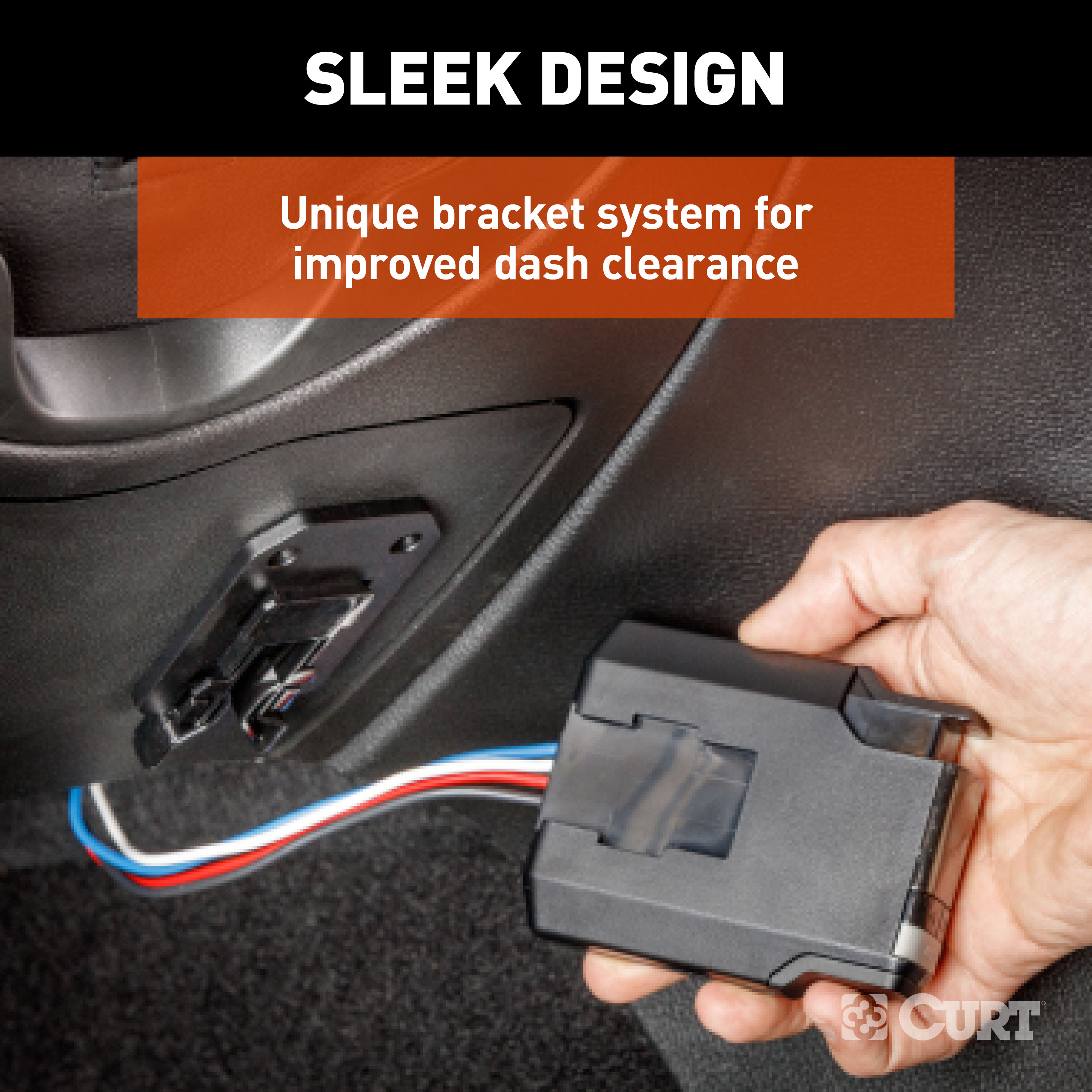 2002-2025 Ford Explorer  CURT TriFlex NEXT Proportional Motion-Sensing Trailer Brake Controller for 1-4 Axles #51146 thumbnail 5
