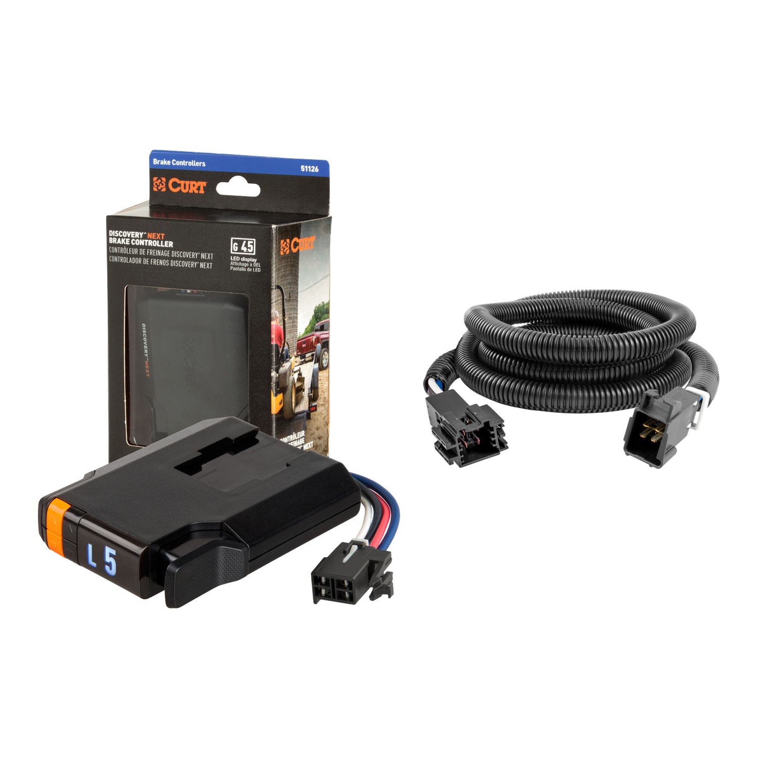 2007-2021 Freightliner Sprinter 2500  CURT Discovery NEXT Time-Delay Trailer Brake Controller for 1-4 Axles #51126 thumbnail 0