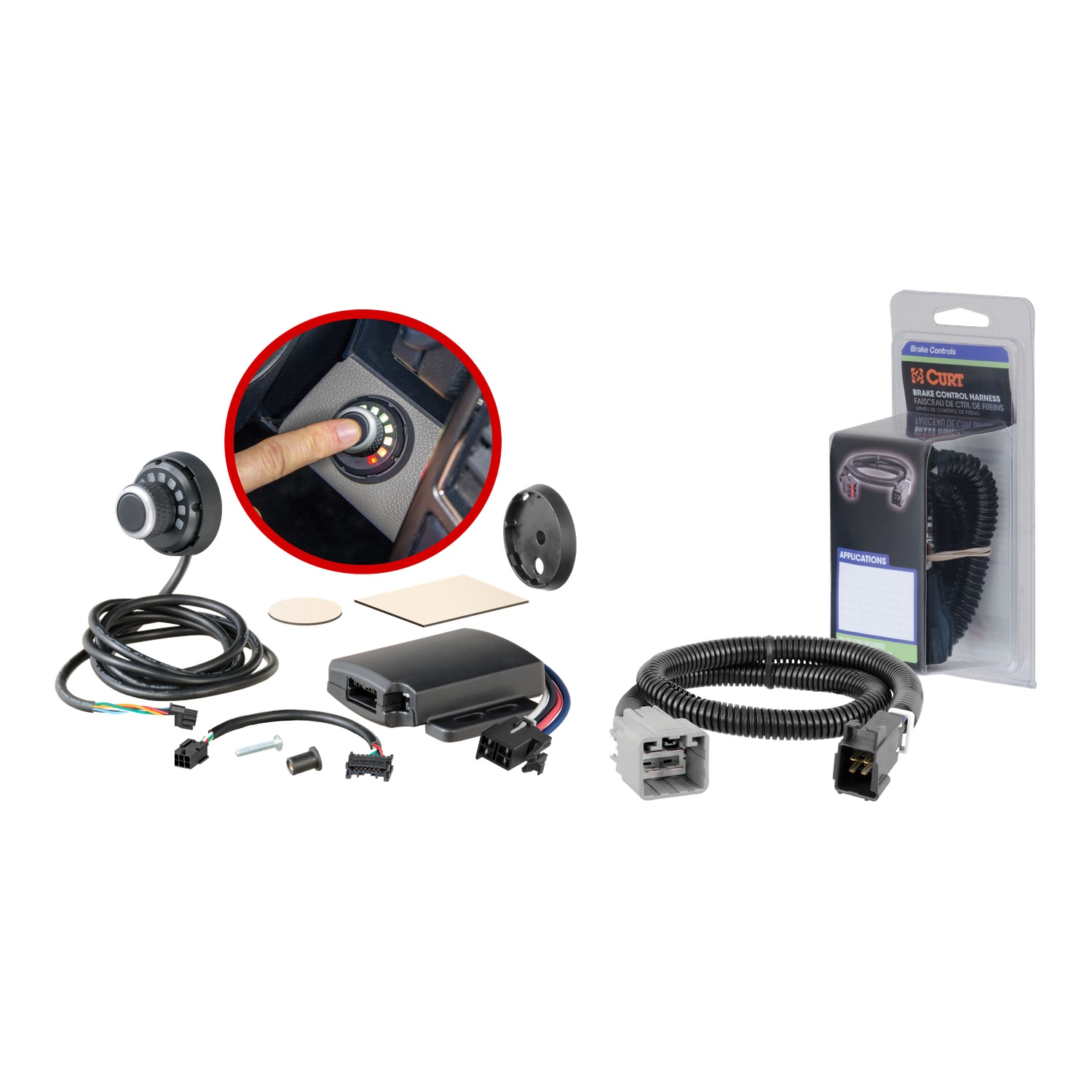 2015-2024 RAM 1500 Without factory integrated brake control (ITBC) CURT Venturer NEXT Time-Delay Trailer Brake Controller for 1-3 Axles #51116 thumbnail 0