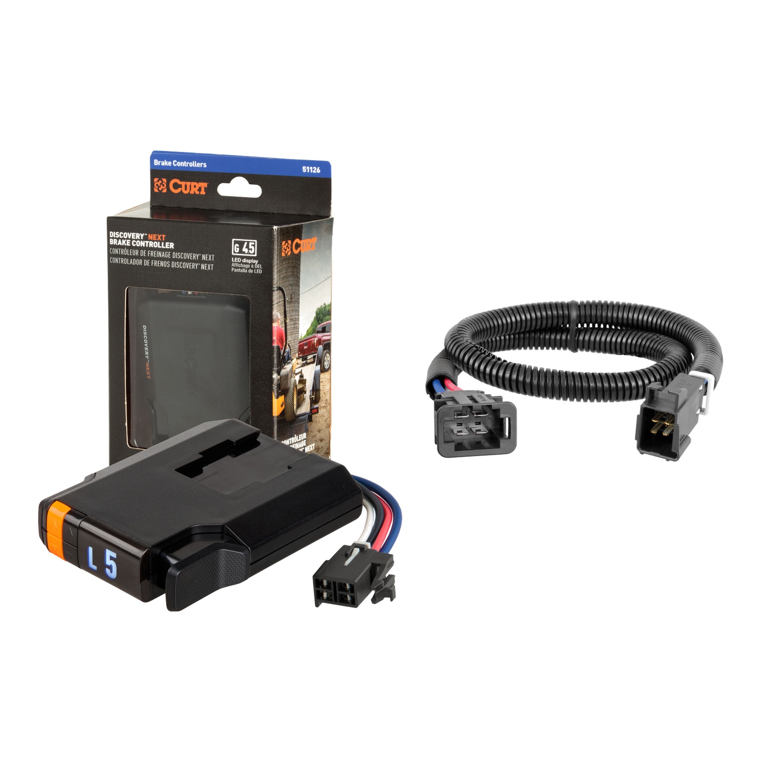 2014-2017 Audi SQ5  CURT Discovery NEXT Time-Delay Trailer Brake Controller for 1-4 Axles #51126 thumbnail 0