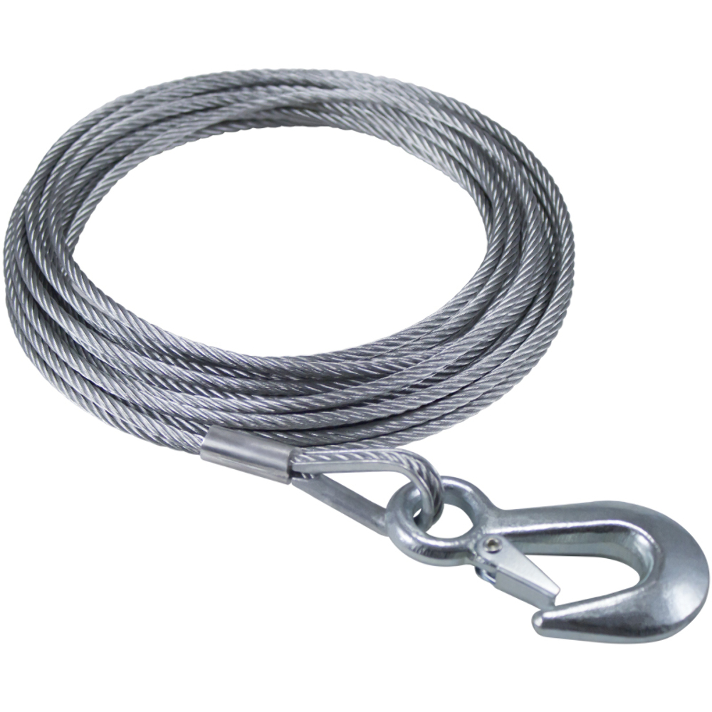 Dutton-Lainson 840 lb. WLL, 6210 Winch Cable and Hook, 3/16 in. x 25 ft. thumbnail 0