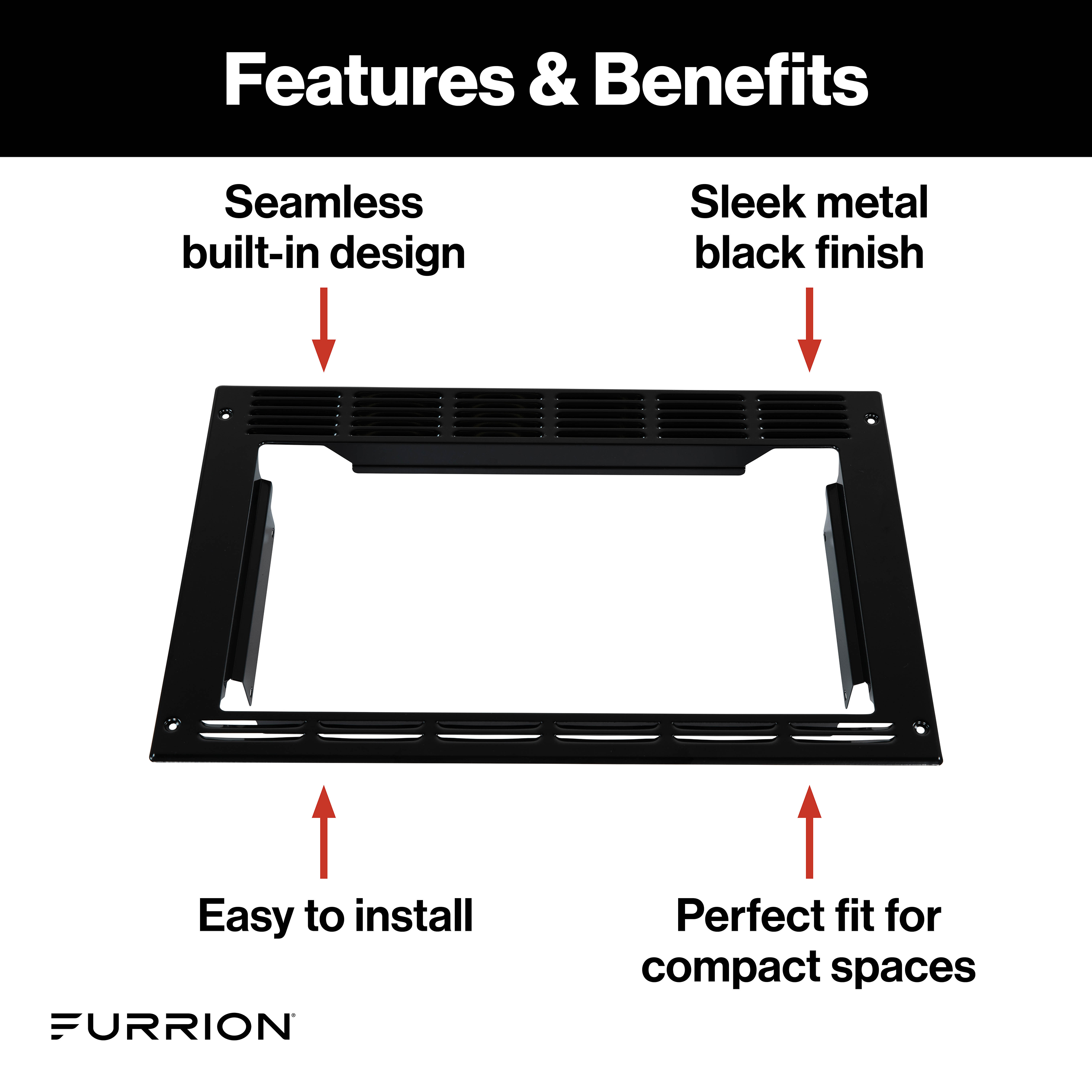 Furrion Trim Kit for 0.9 cu. ft. Built-In Convection Microwave Oven with Air Fryer #FMAML09-BL-TK thumbnail 2