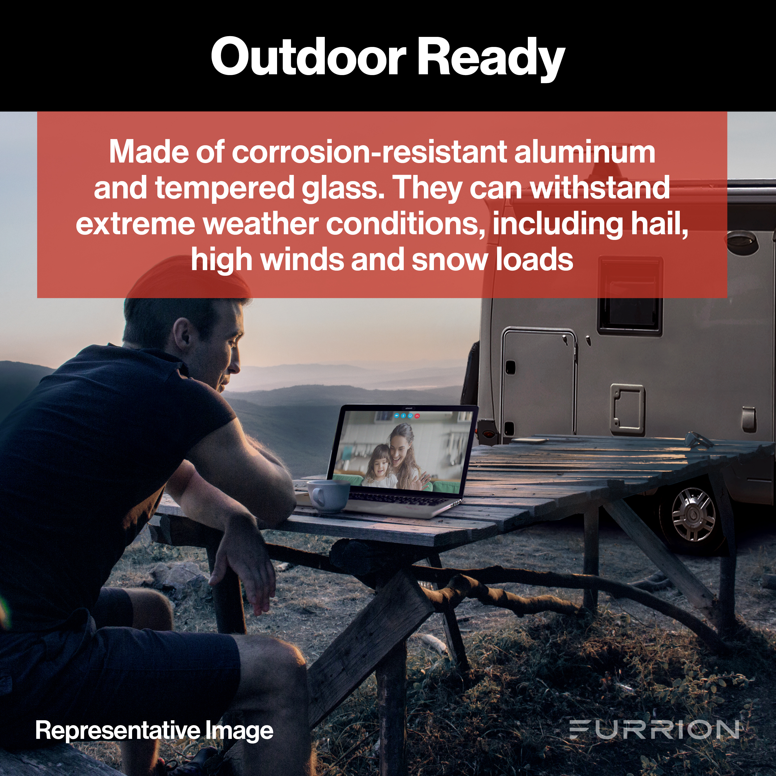 Furrion 100W Portable Kickstand Solar Panel - PWM Bundle Kit #FSPK10MWT-BL thumbnail 3