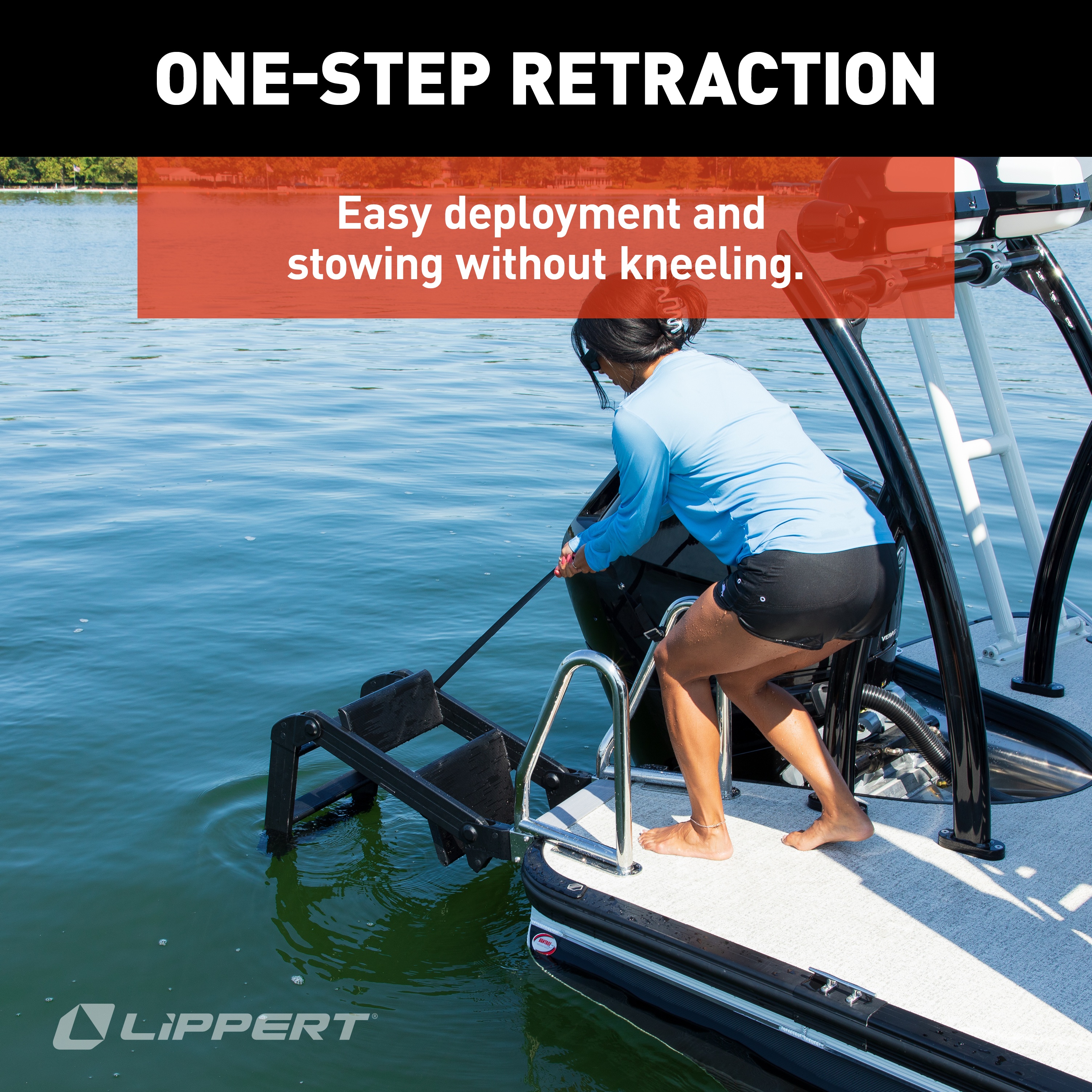 Lippert SureStep Pontoon Boat Ladder #2025041871 thumbnail 3
