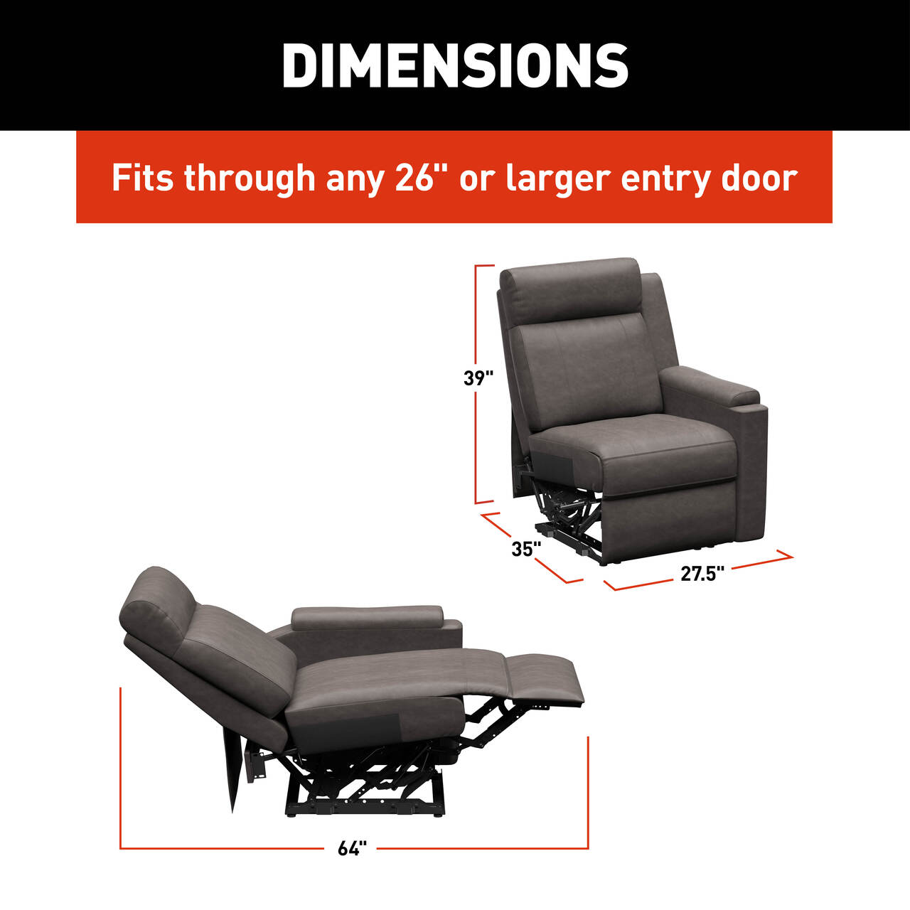 Thomas Payne Signature Thomas Payne® Signature Heritage Series RV Theater Seating Recliner - Left Arm, McCoy #2024044108 thumbnail 6