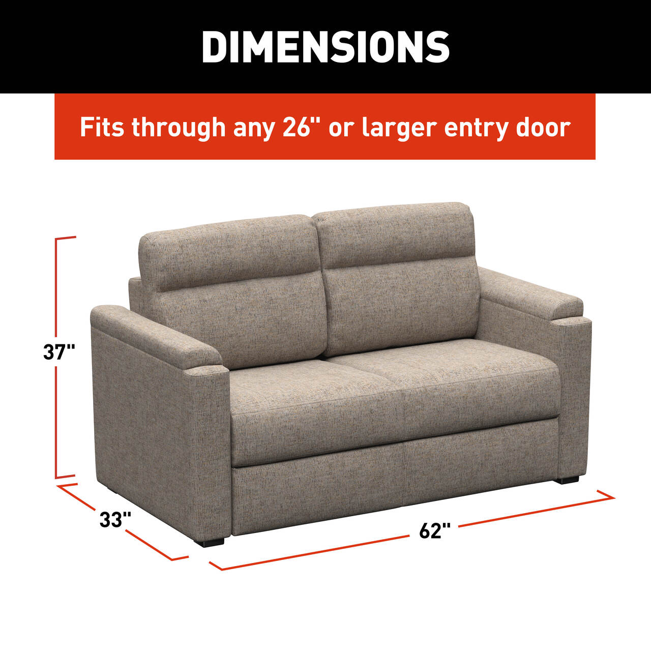 Thomas Payne Signature Thomas Payne® Signature Heritage Series RV Clickback Sleeper Sofa - 62" Dellmead #2024044224 thumbnail 5