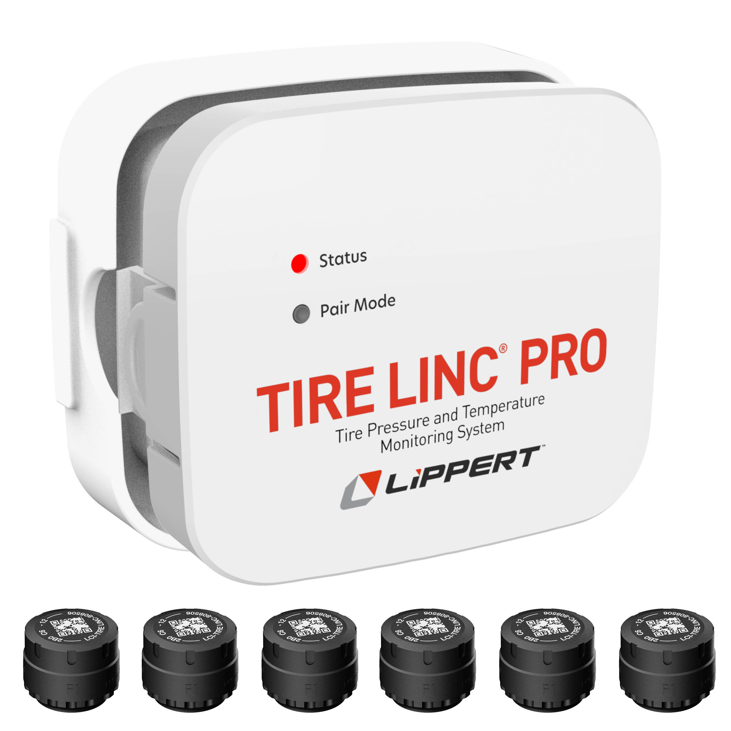 Lippert Tire Linc® PRO RV Tire Pressure & Temperature Monitoring System (TPMS) - 6-Tire Sensor Kit #2024115891 thumbnail 0