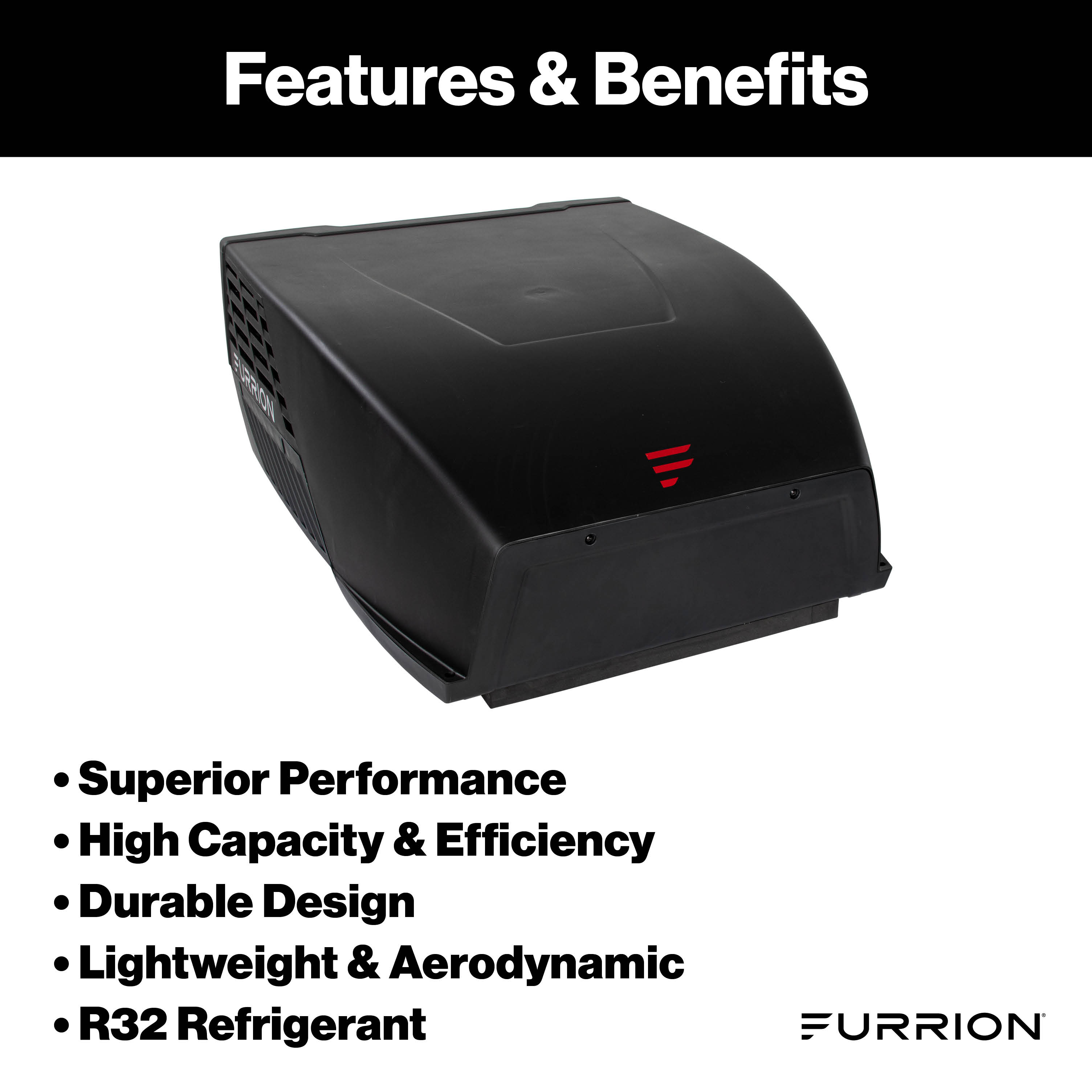 Furrion Chill® HE RV Roof Air Conditioner (R32) - 13.5K BTU, Black #2024042636 thumbnail 2