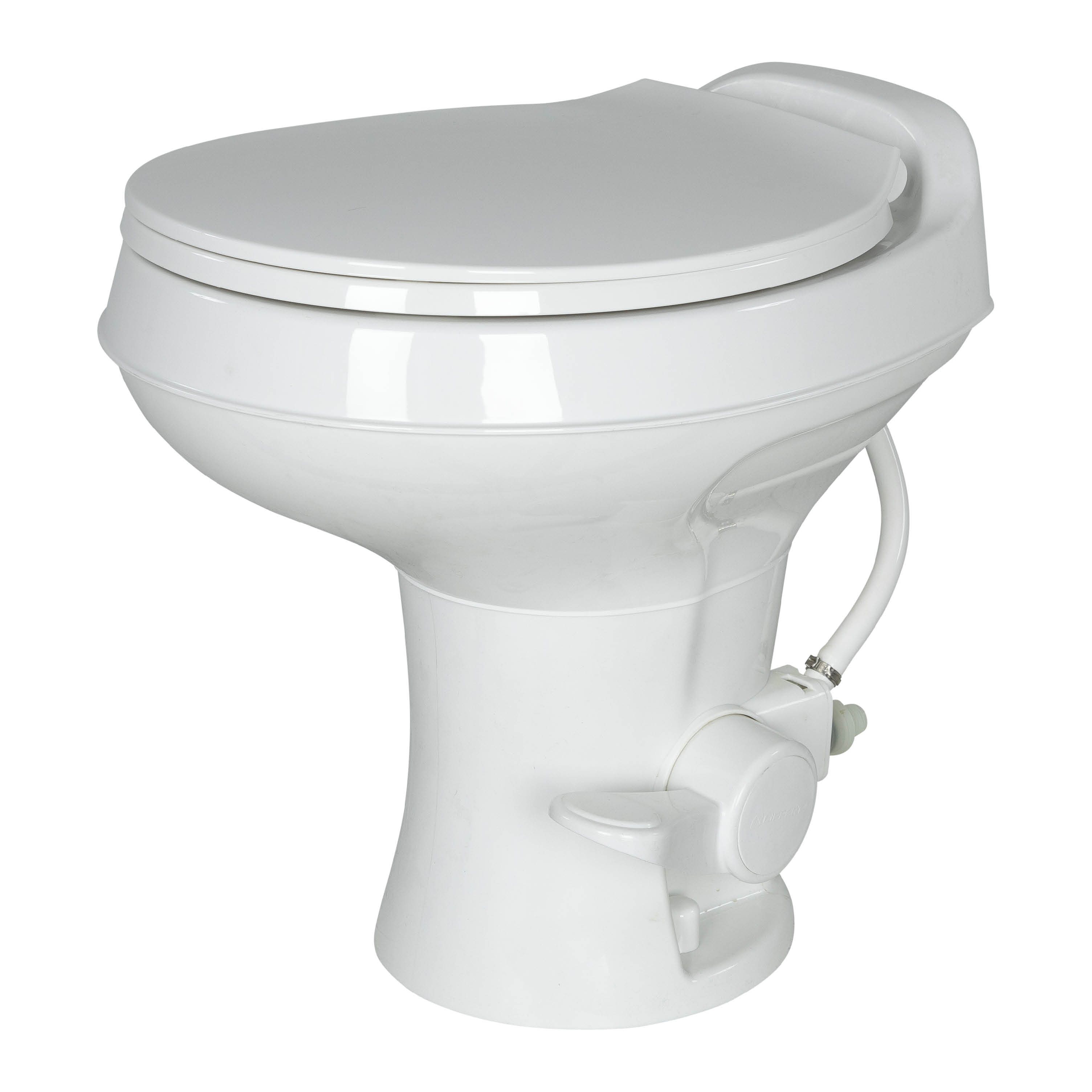 Lippert Flow Max RV Toilet - White Round Plastic Bowl #2024030310 thumbnail 0
