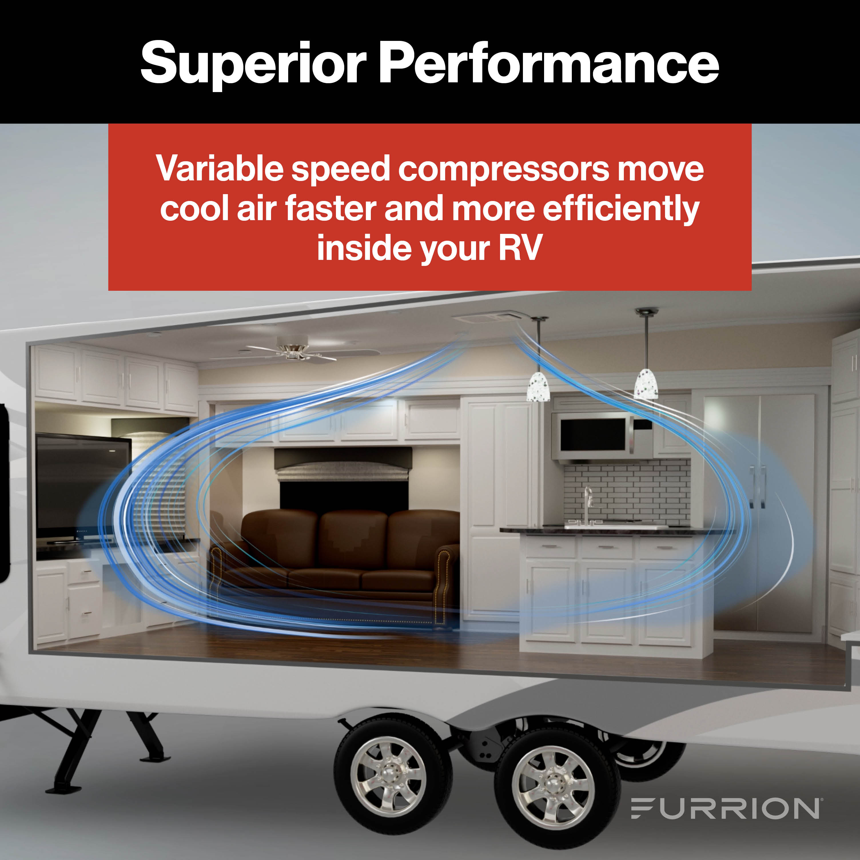 Furrion Chill® Cube Variable Speed RV Rooftop Air Conditioner (R32) - 18K BTU, Black, Non-Ducted #2024039631 thumbnail 3