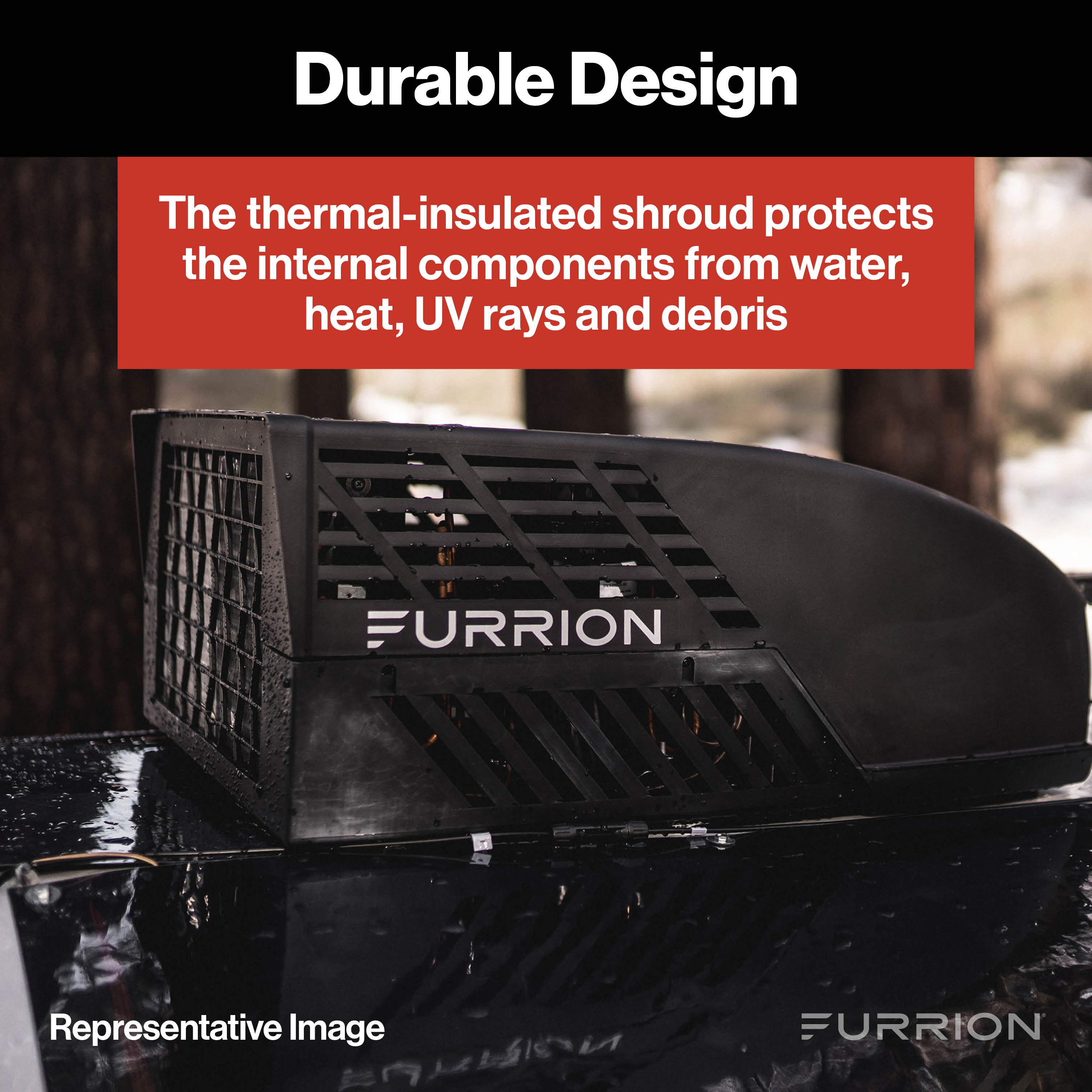 Furrion Chill® HE RV Roof Air Conditioner (R32) - 15K BTU, Black #2024042639 thumbnail 5