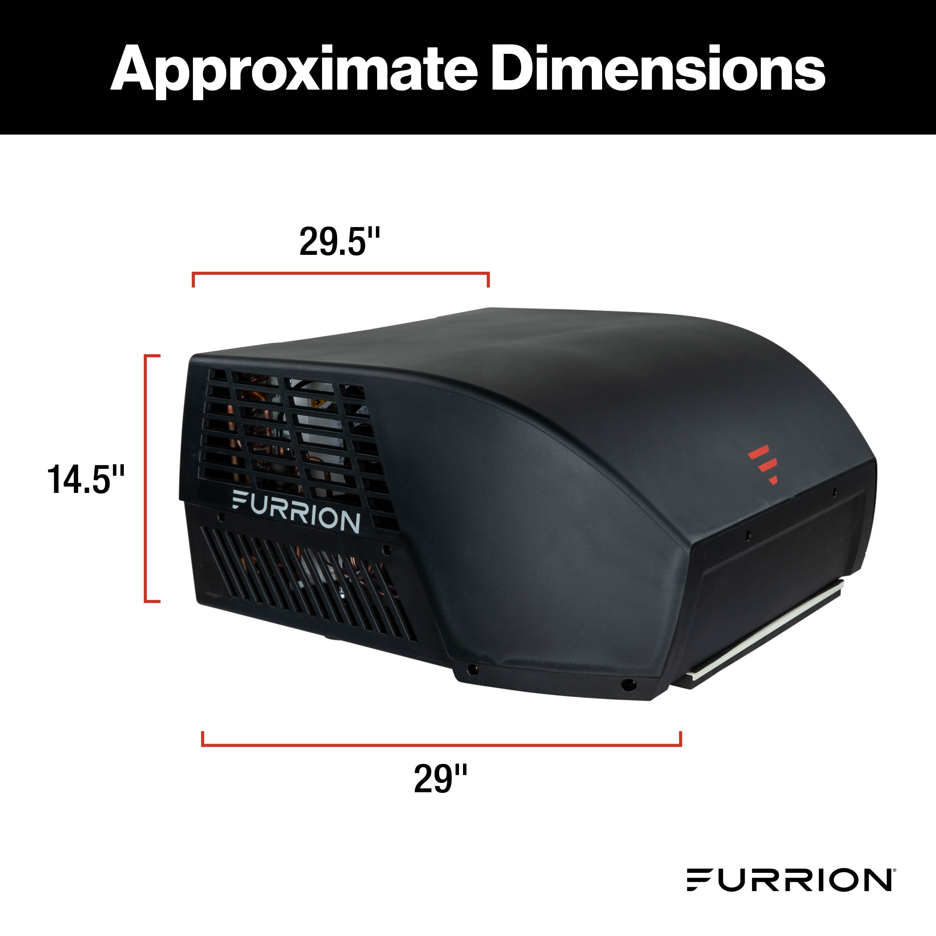 Furrion Chill® Cube Variable Speed RV Rooftop Air Conditioner (R32) - 18K BTU, Black, Ducted #2024039646 thumbnail 1
