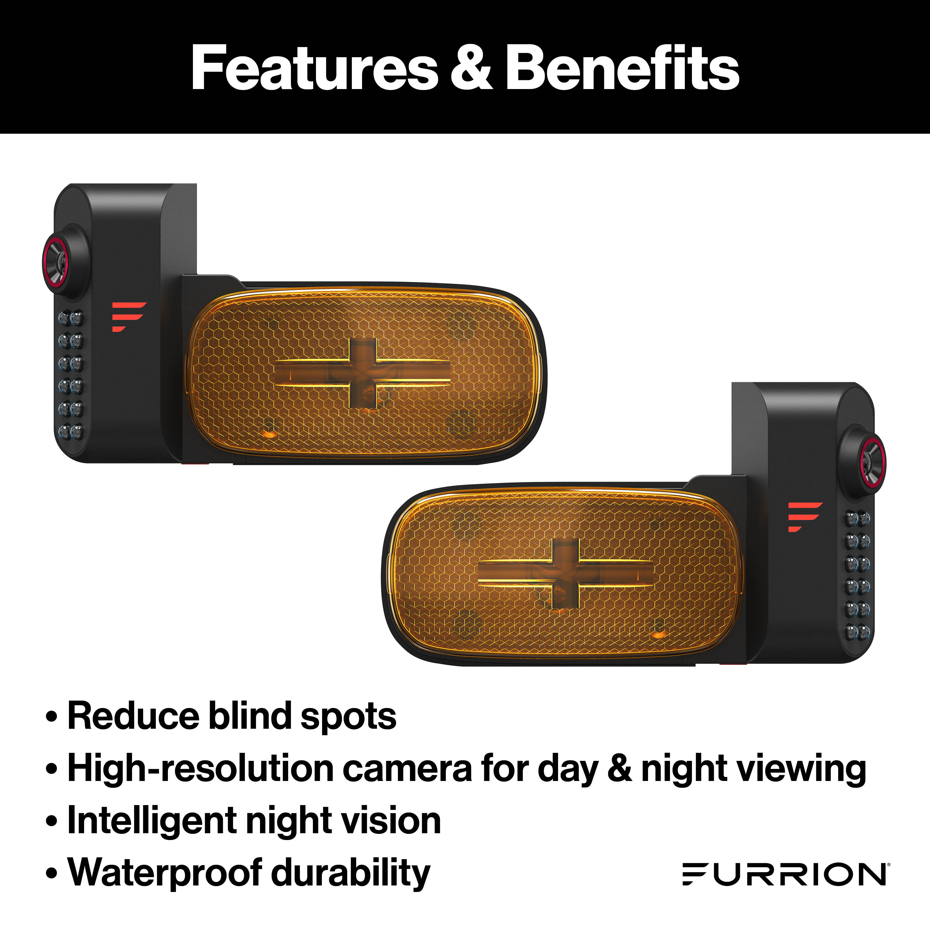 Furrion Vision S®+ RV Observation System - Left & Right Side Cameras with LED Marker Lights #2021124443 thumbnail 2